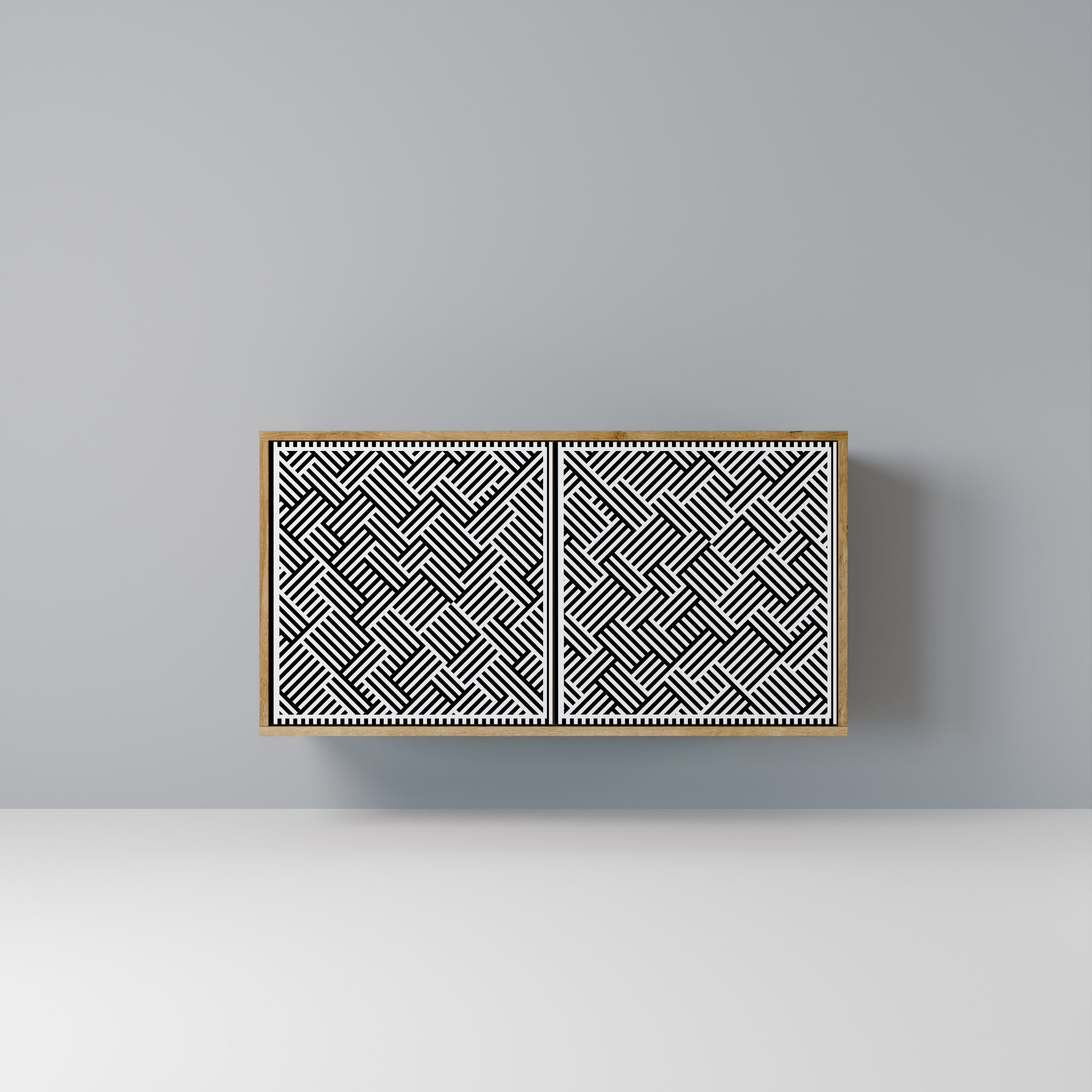 TEMPORARY SEQUENCE 2-Door Sideboard in Oak Effect