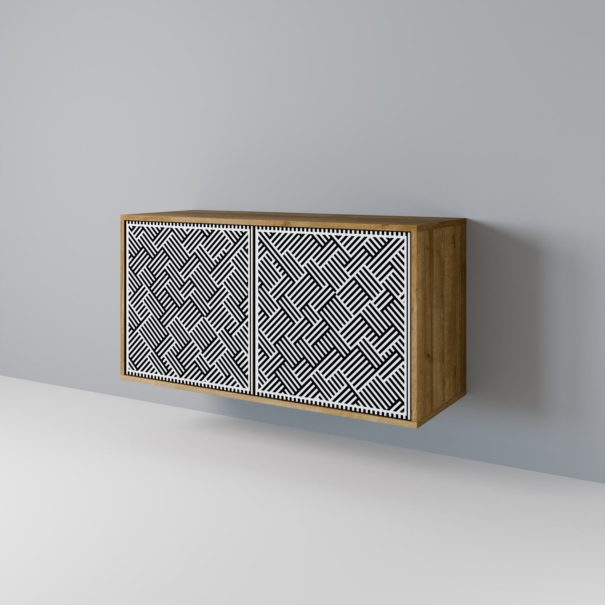 TEMPORARY SEQUENCE 2-Door Sideboard in Oak Effect