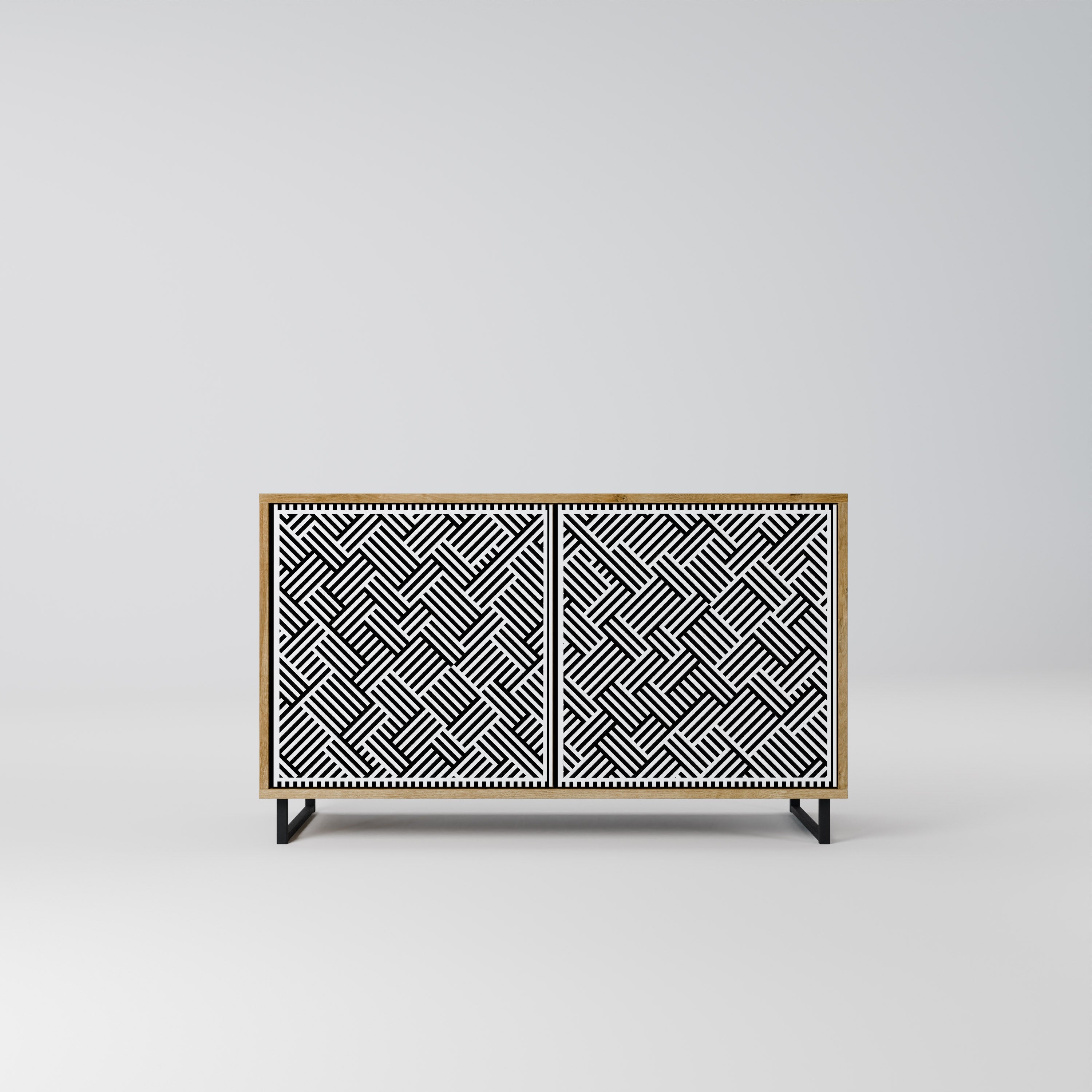 TEMPORARY SEQUENCE 2-Door Sideboard in Oak Effect