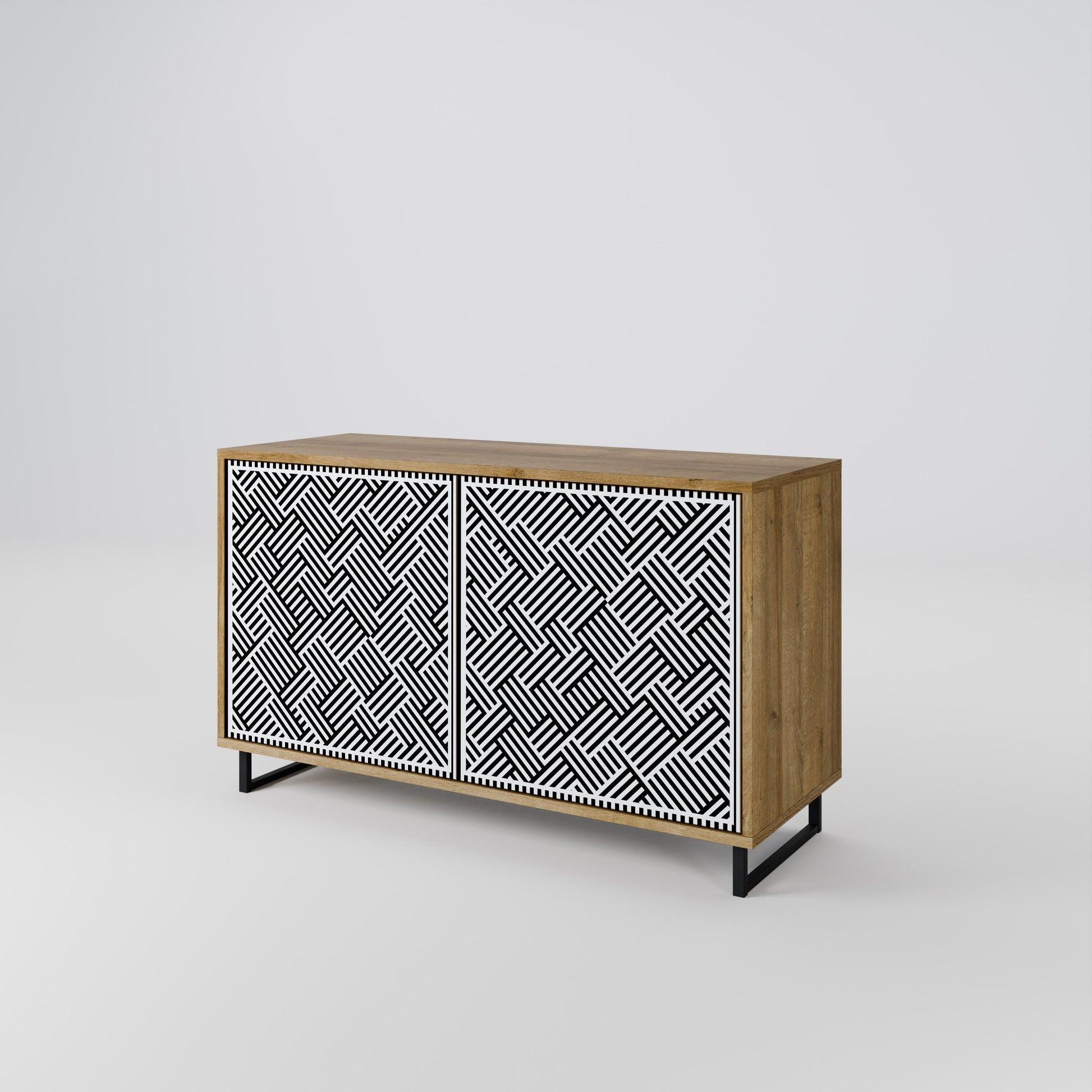 TEMPORARY SEQUENCE 2-Door Sideboard in Oak Effect