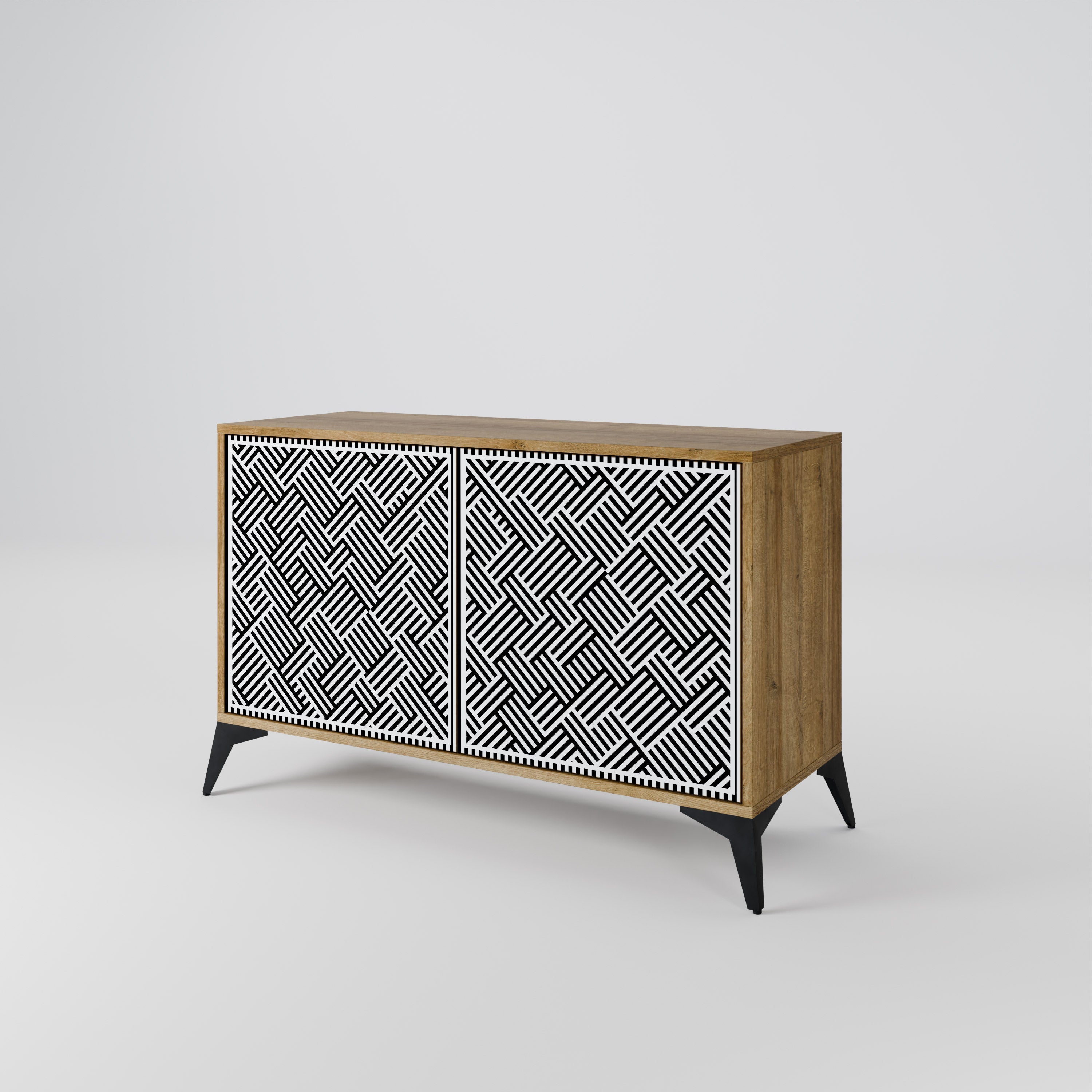 TEMPORARY SEQUENCE 2-Door Sideboard in Oak Effect