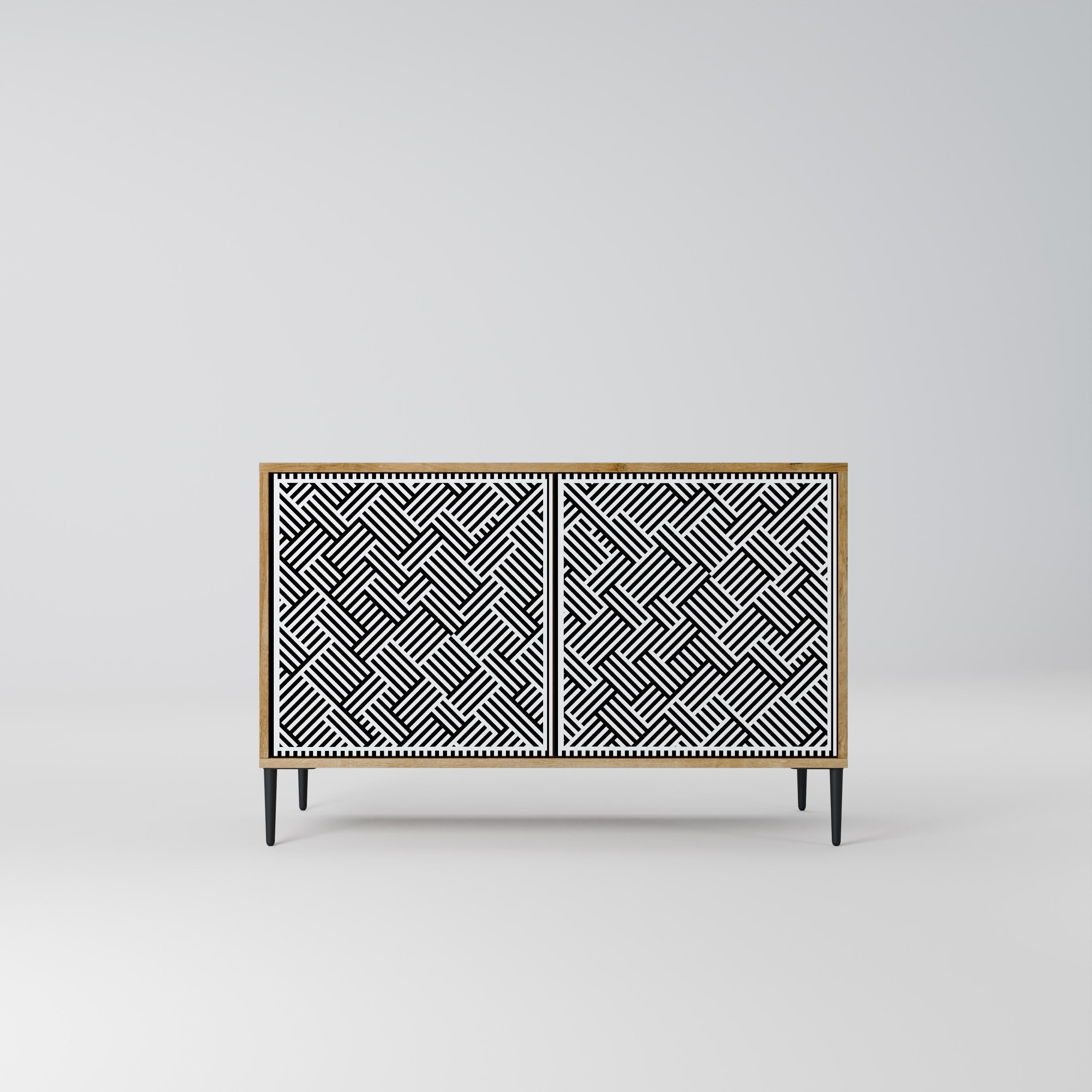 TEMPORARY SEQUENCE 2-Door Sideboard in Oak Effect