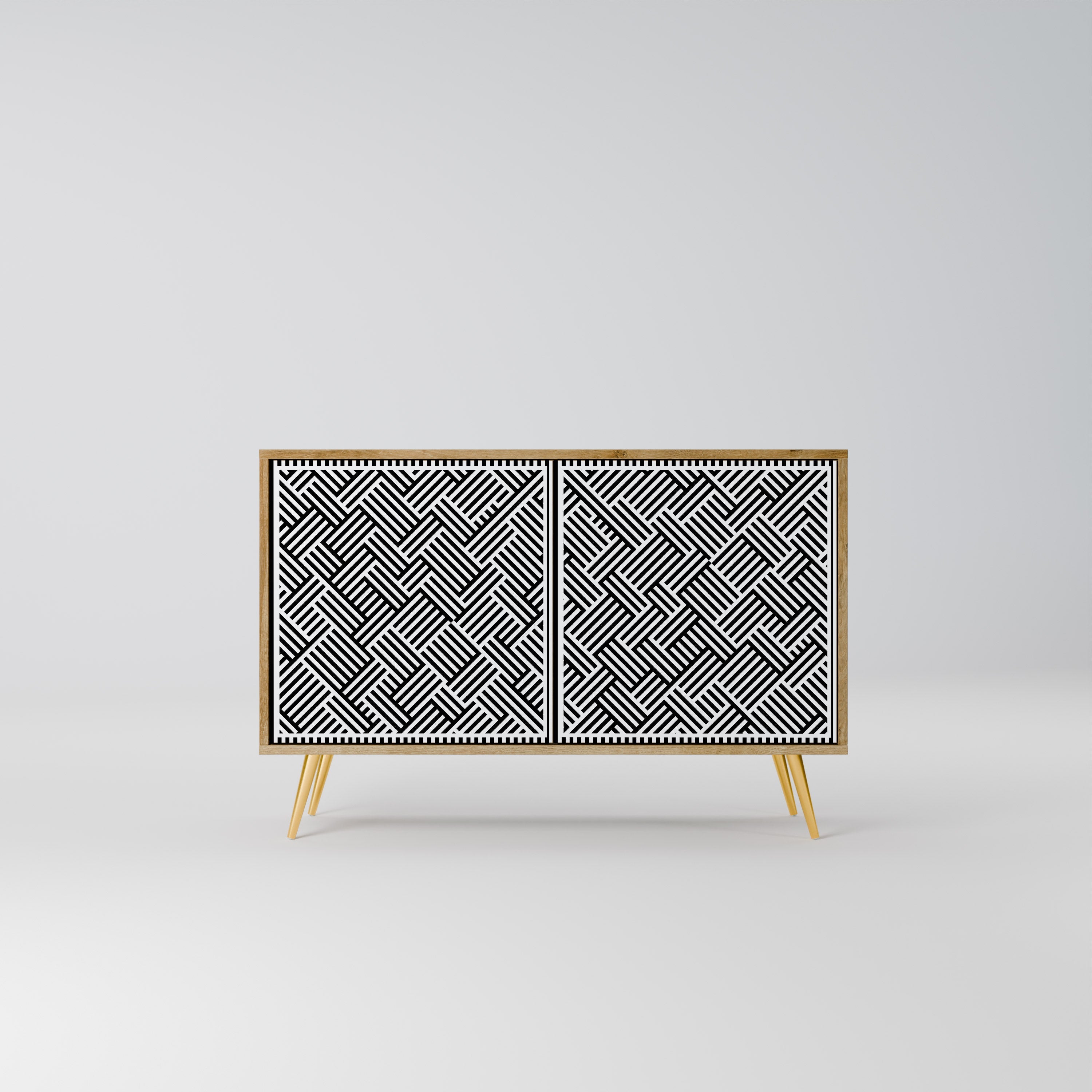 TEMPORARY SEQUENCE 2-Door Sideboard in Oak Effect