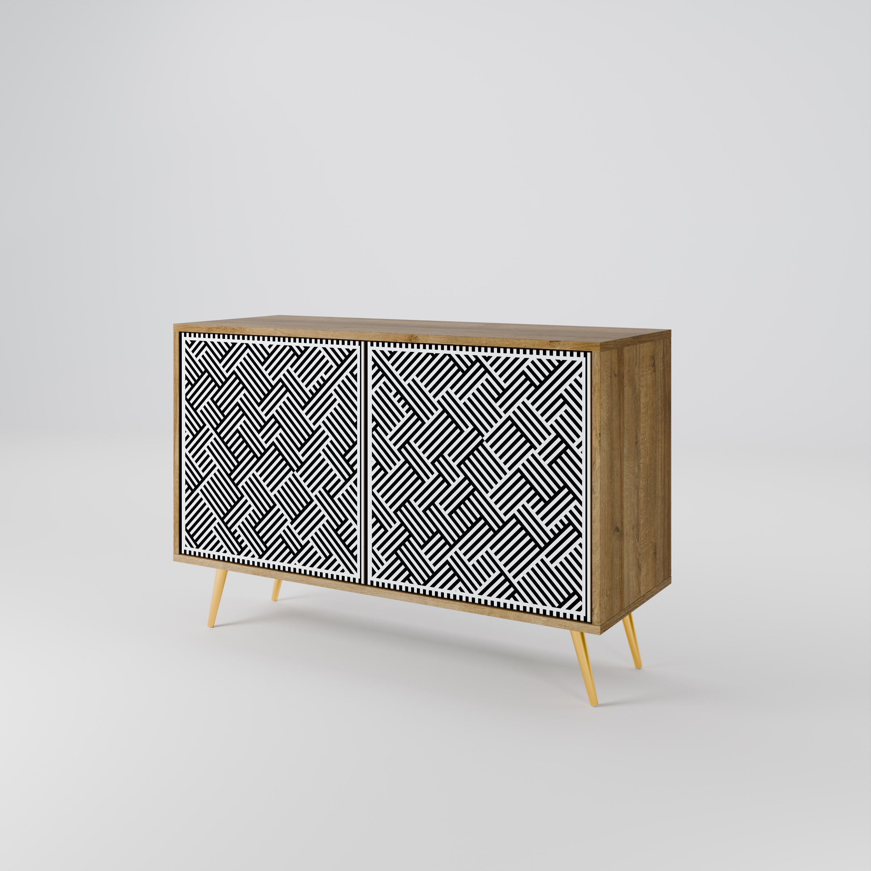 TEMPORARY SEQUENCE 2-Door Sideboard in Oak Effect