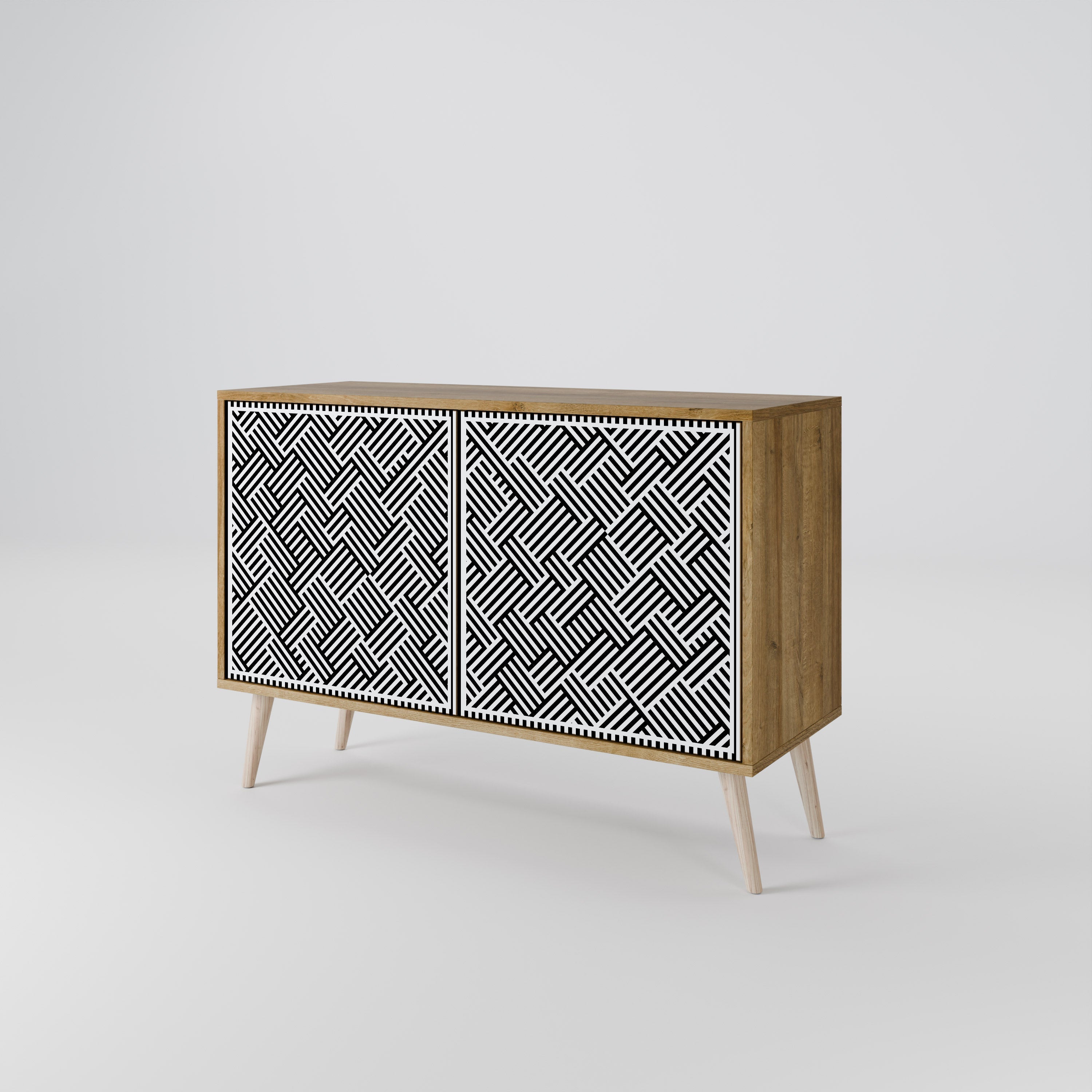 TEMPORARY SEQUENCE 2-Door Sideboard in Oak Effect