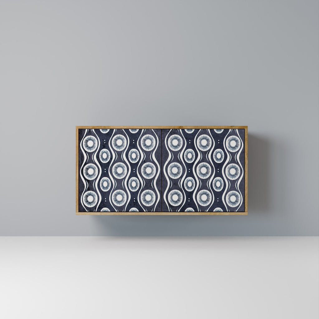 GRAPHITE EYES 2-Door Sideboard in Oak Effect