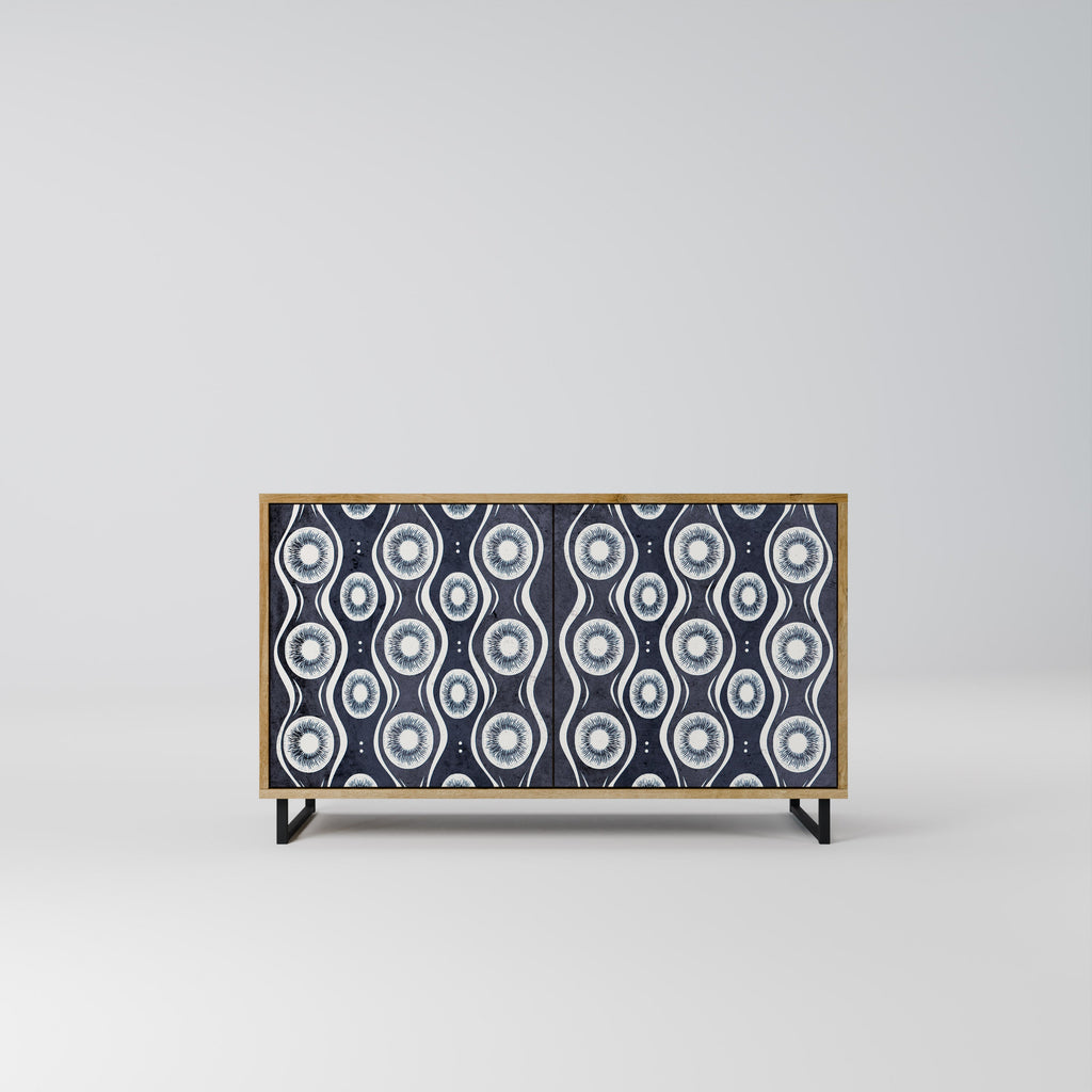 GRAPHITE EYES 2-Door Sideboard in Oak Effect
