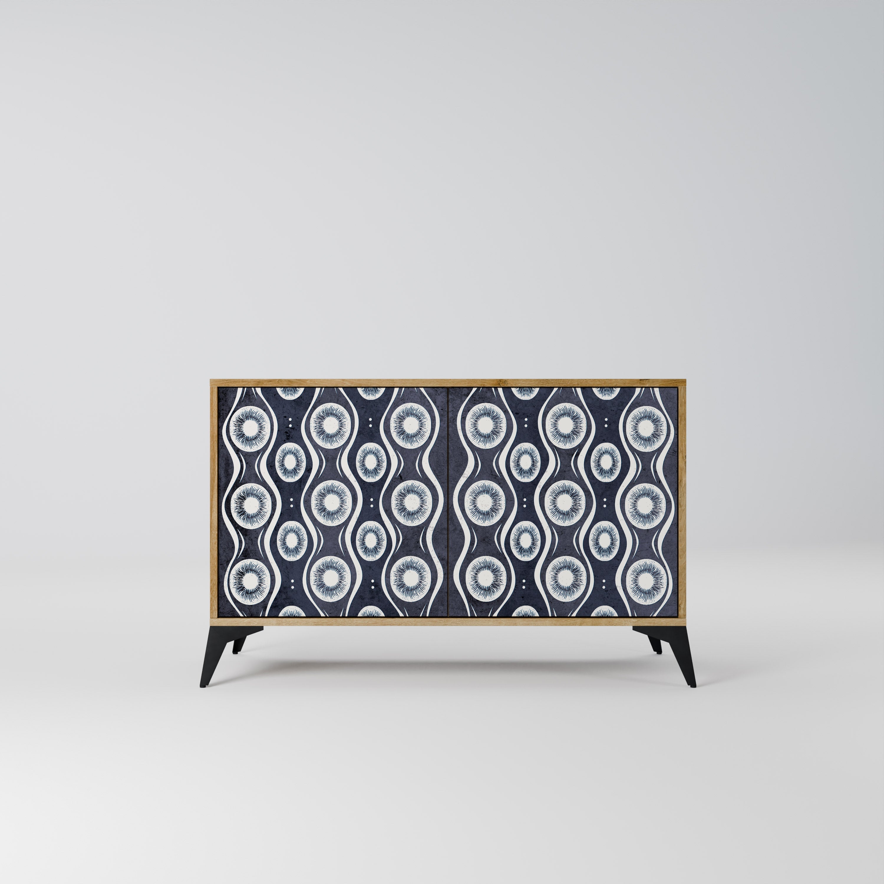 GRAPHITE EYES 2-Door Sideboard in Oak Effect