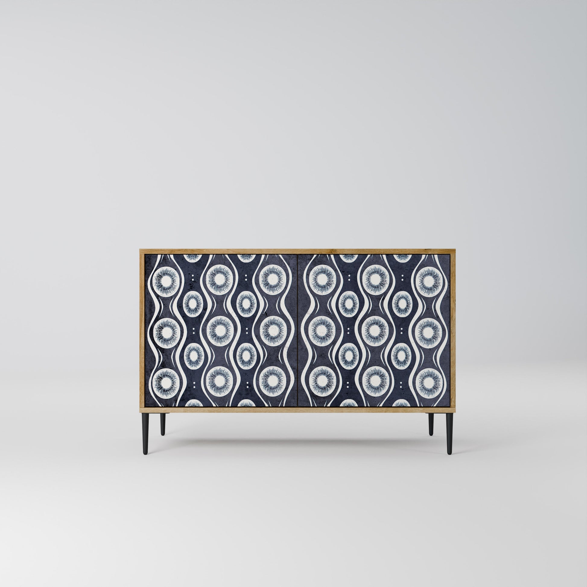 GRAPHITE EYES 2-Door Sideboard in Oak Effect