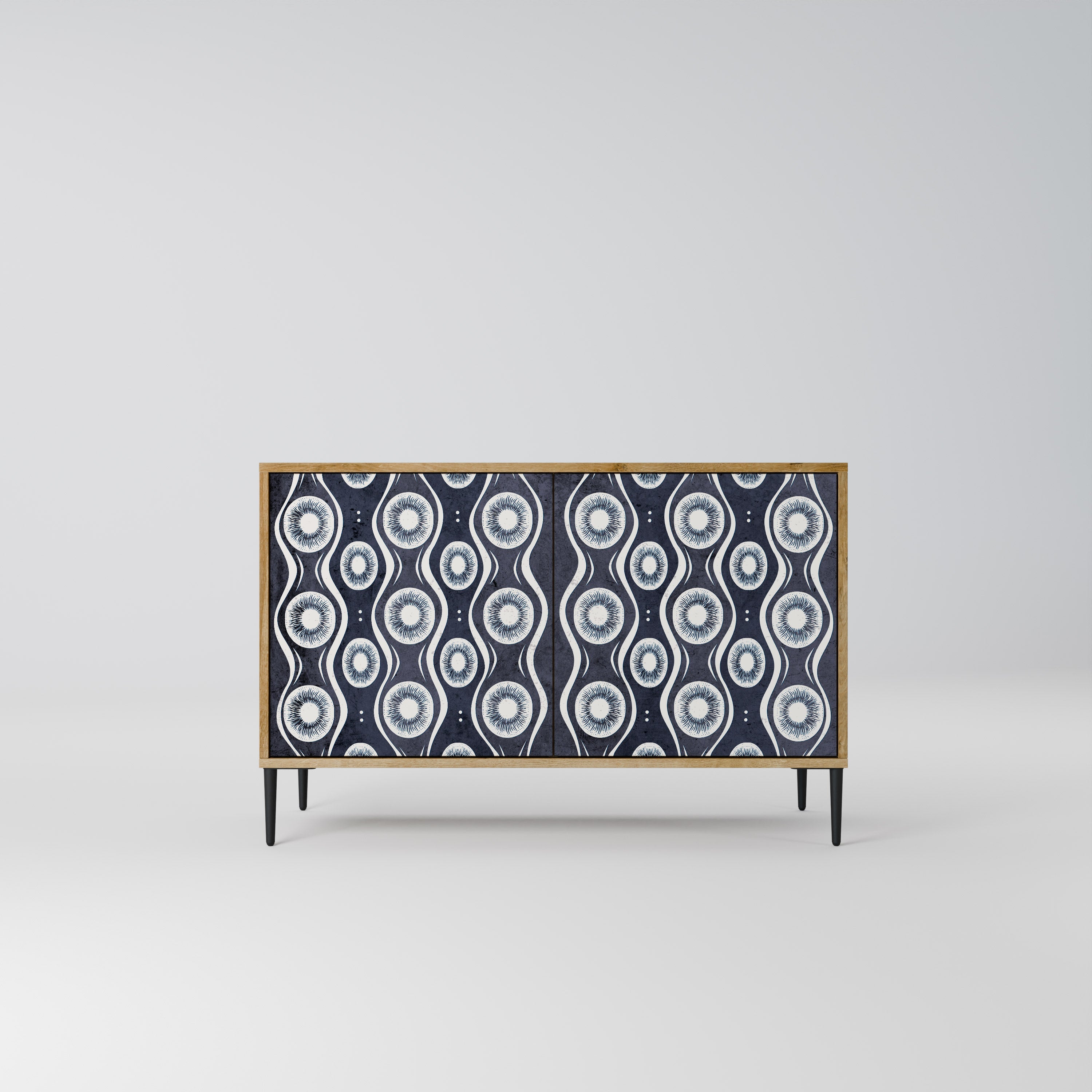 GRAPHITE EYES 2-Door Sideboard in Oak Effect