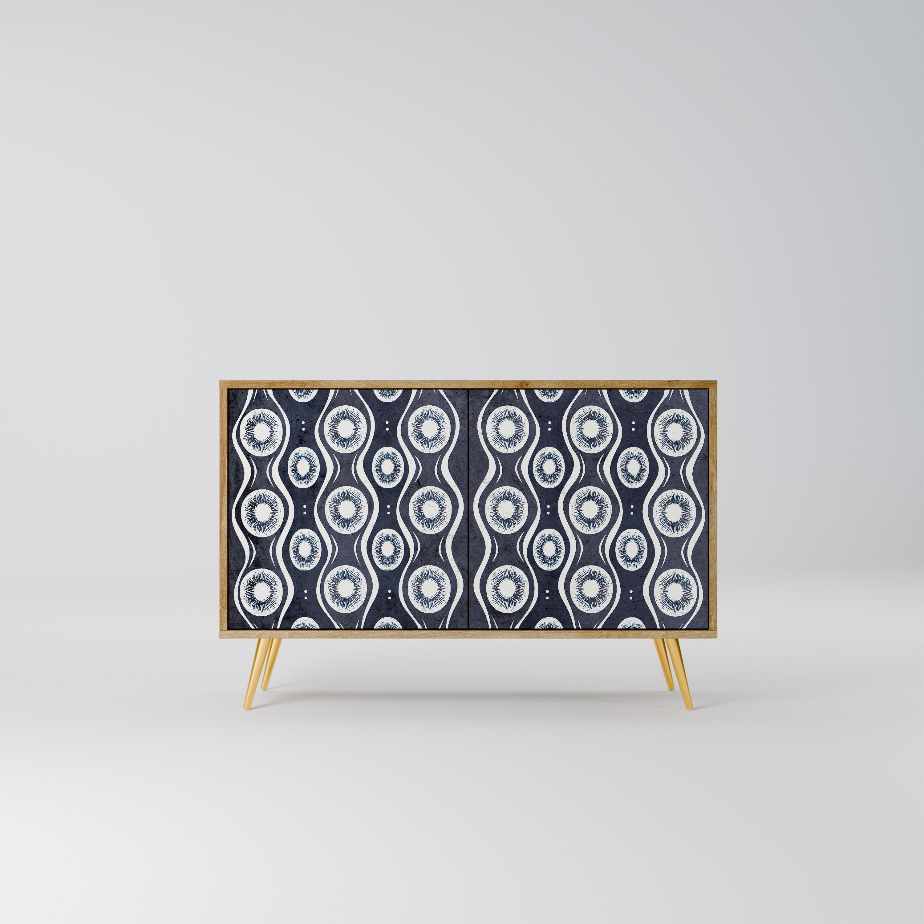 GRAPHITE EYES 2-Door Sideboard in Oak Effect