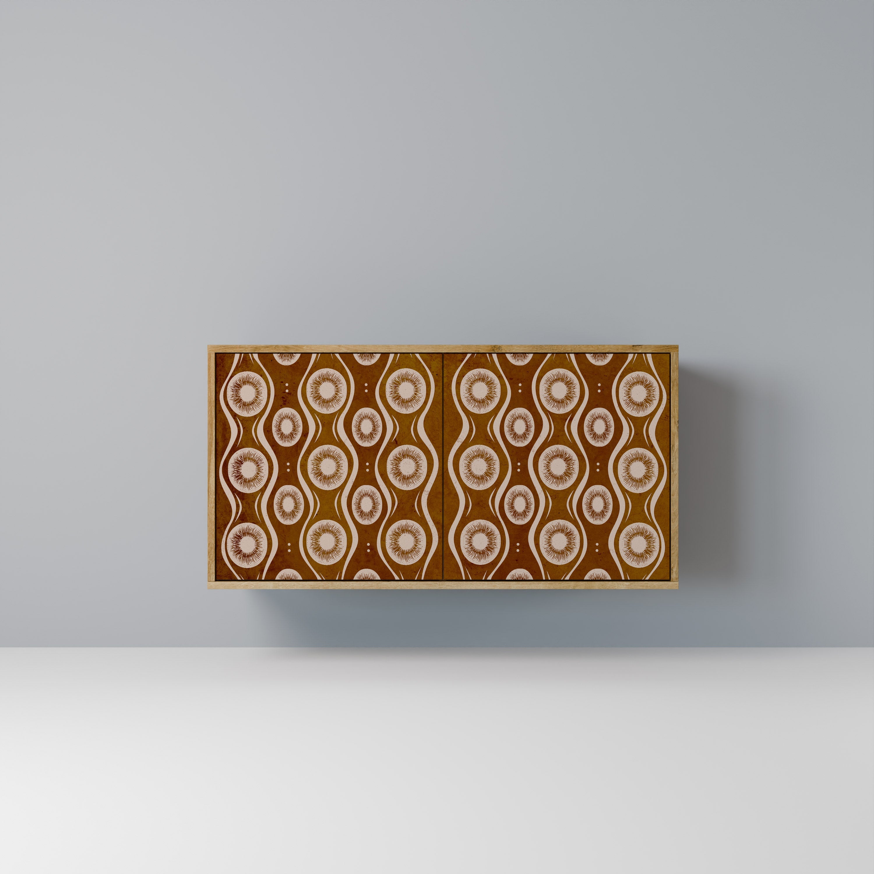 BROWN EYES 2-Door Sideboard in Oak Effect