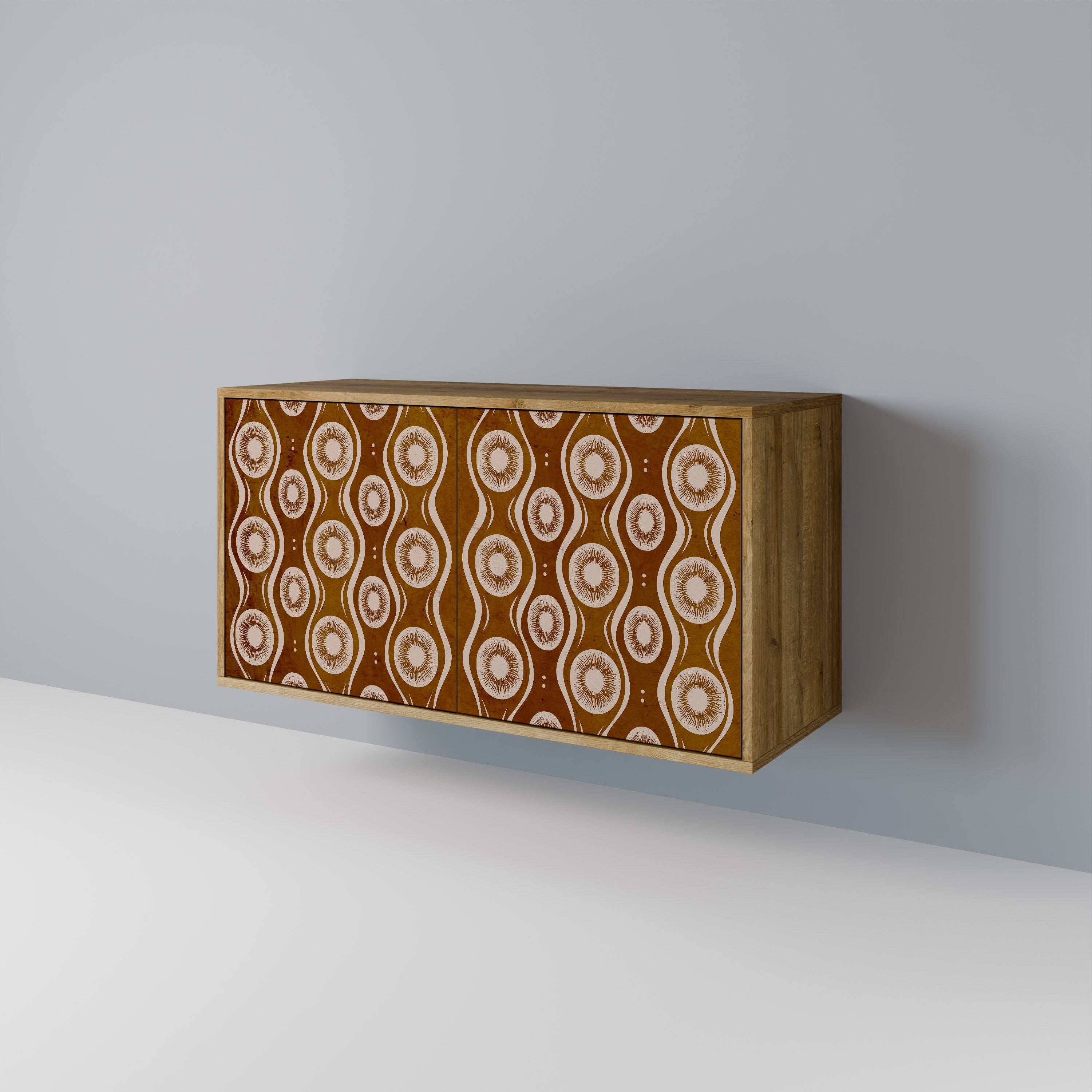 BROWN EYES 2-Door Sideboard in Oak Effect