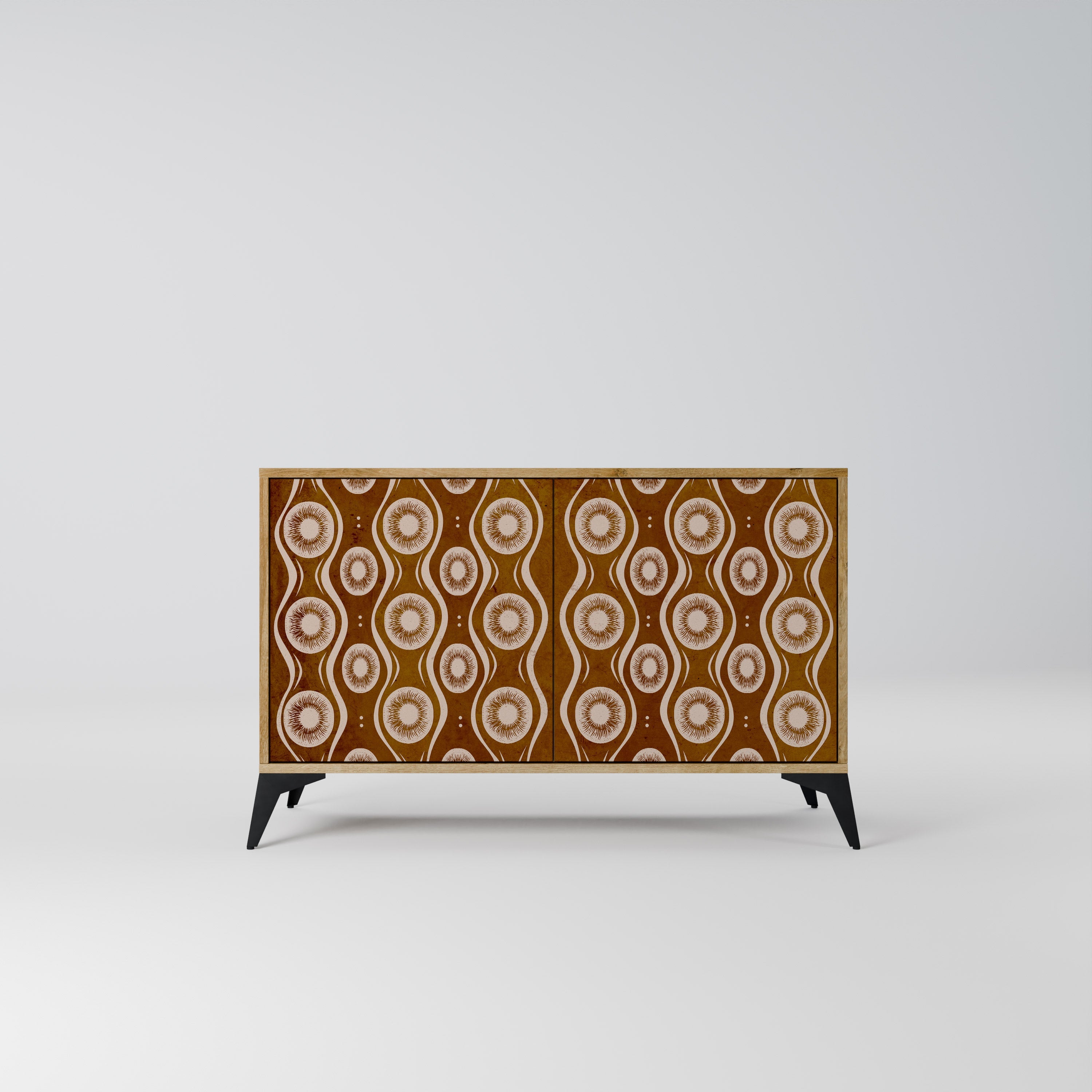 BROWN EYES 2-Door Sideboard in Oak Effect