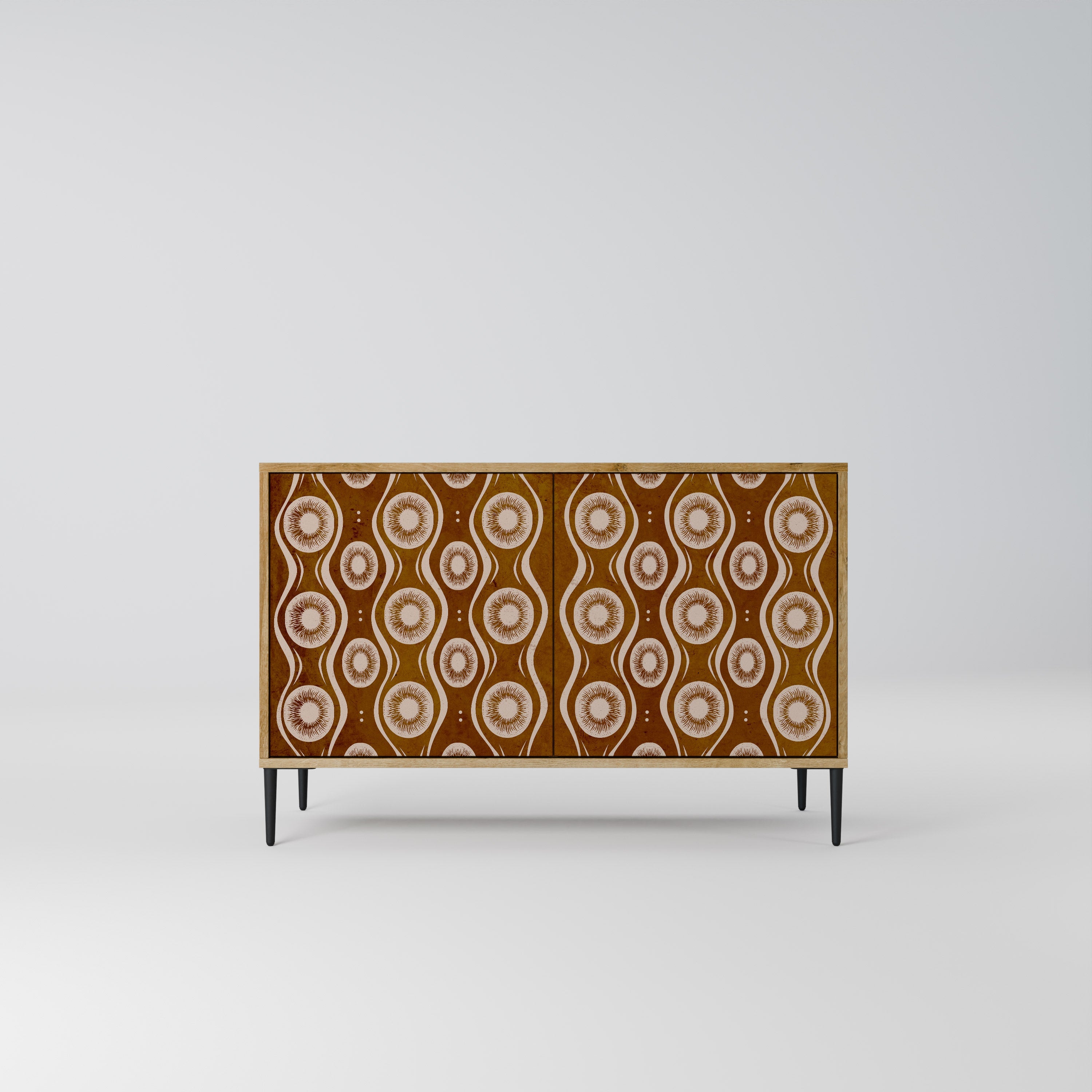 BROWN EYES 2-Door Sideboard in Oak Effect