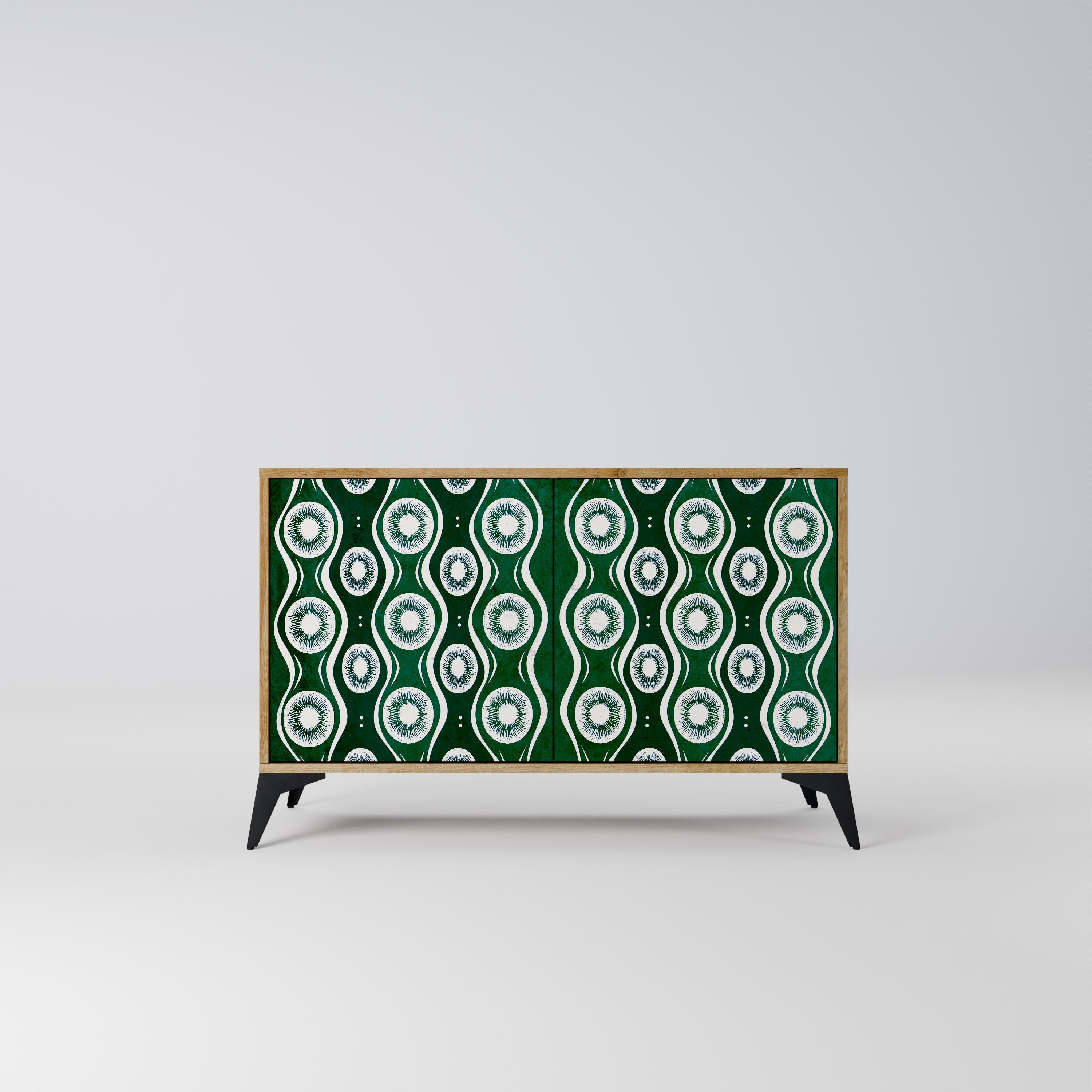 GREEN EYES 2-Door Sideboard in Oak Effect