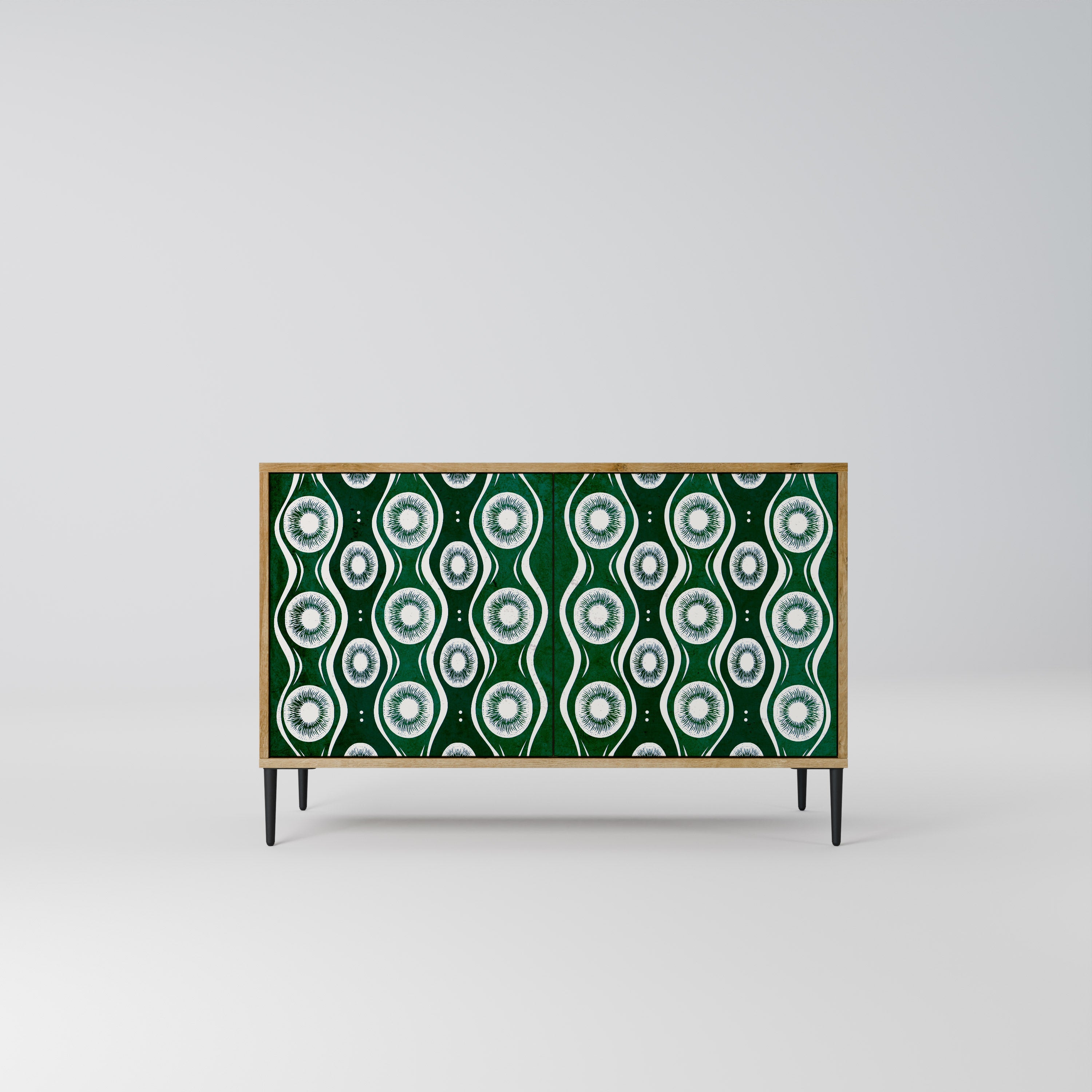 GREEN EYES 2-Door Sideboard in Oak Effect