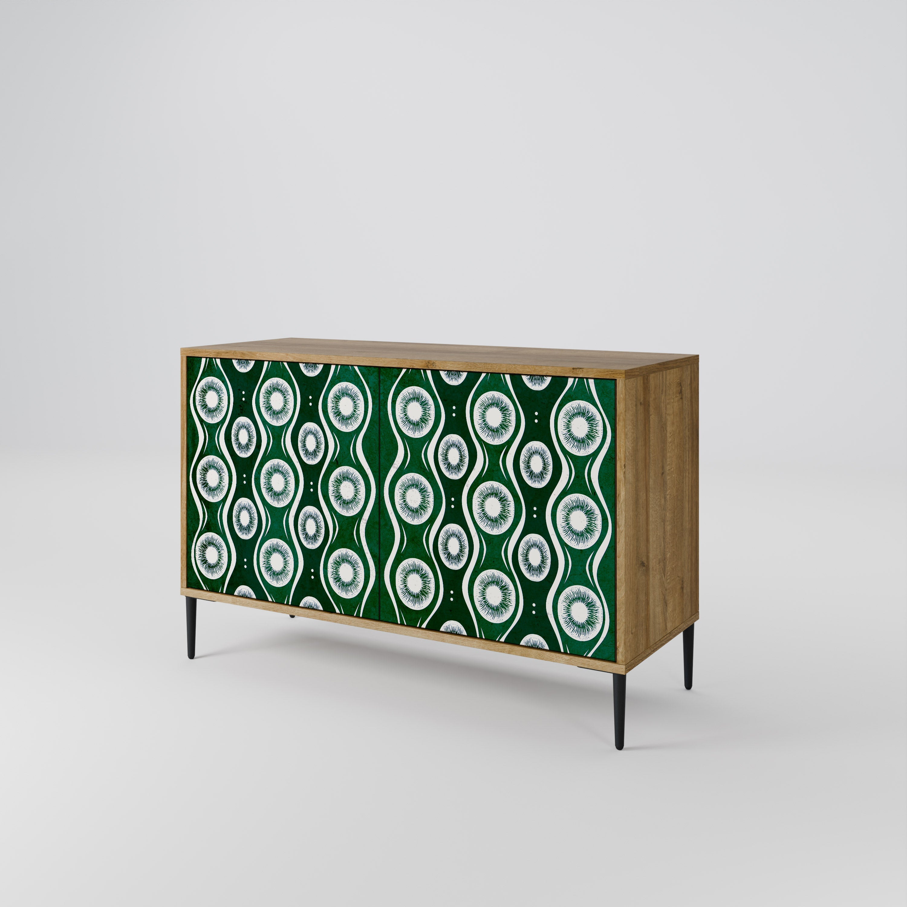 GREEN EYES 2-Door Sideboard in Oak Effect