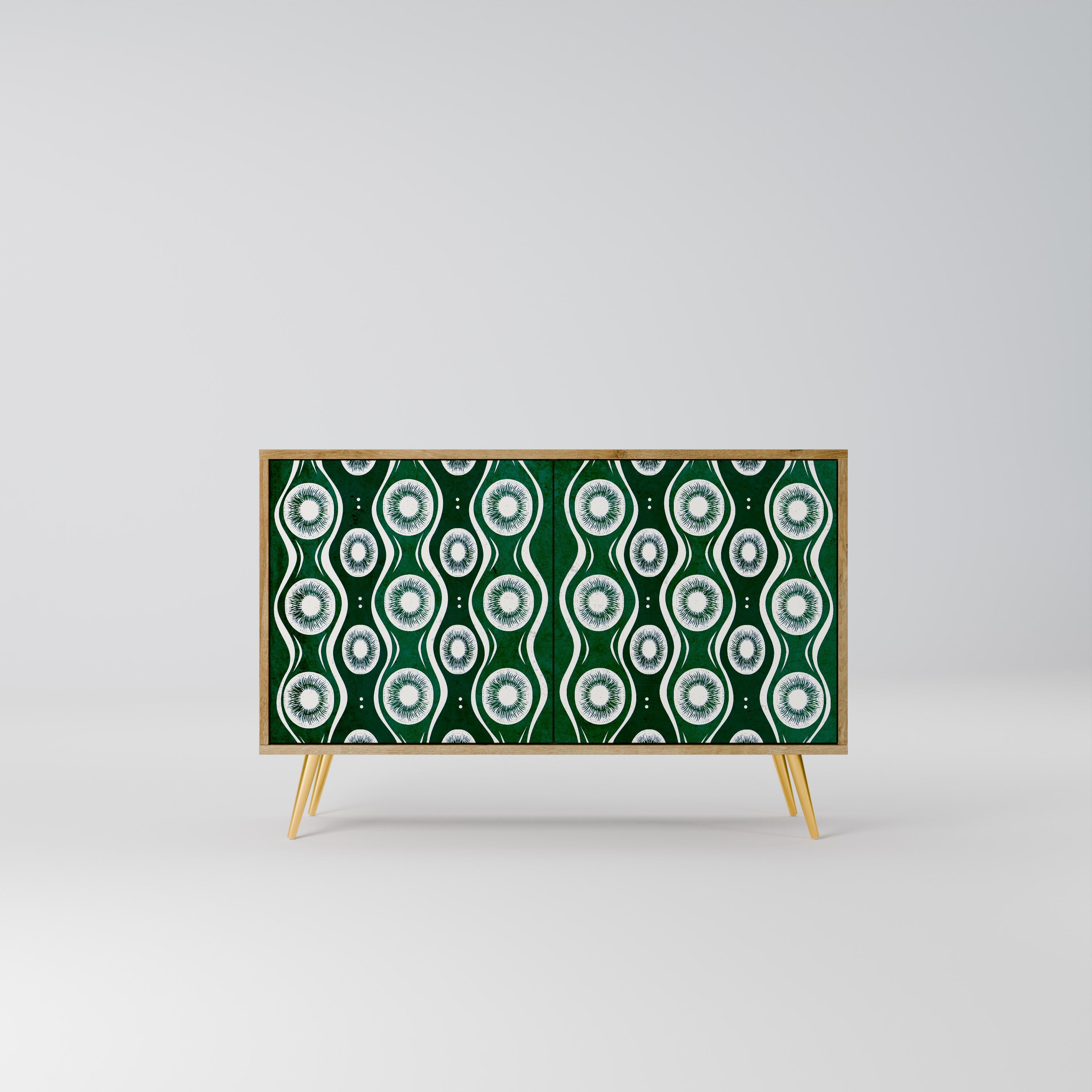 GREEN EYES 2-Door Sideboard in Oak Effect