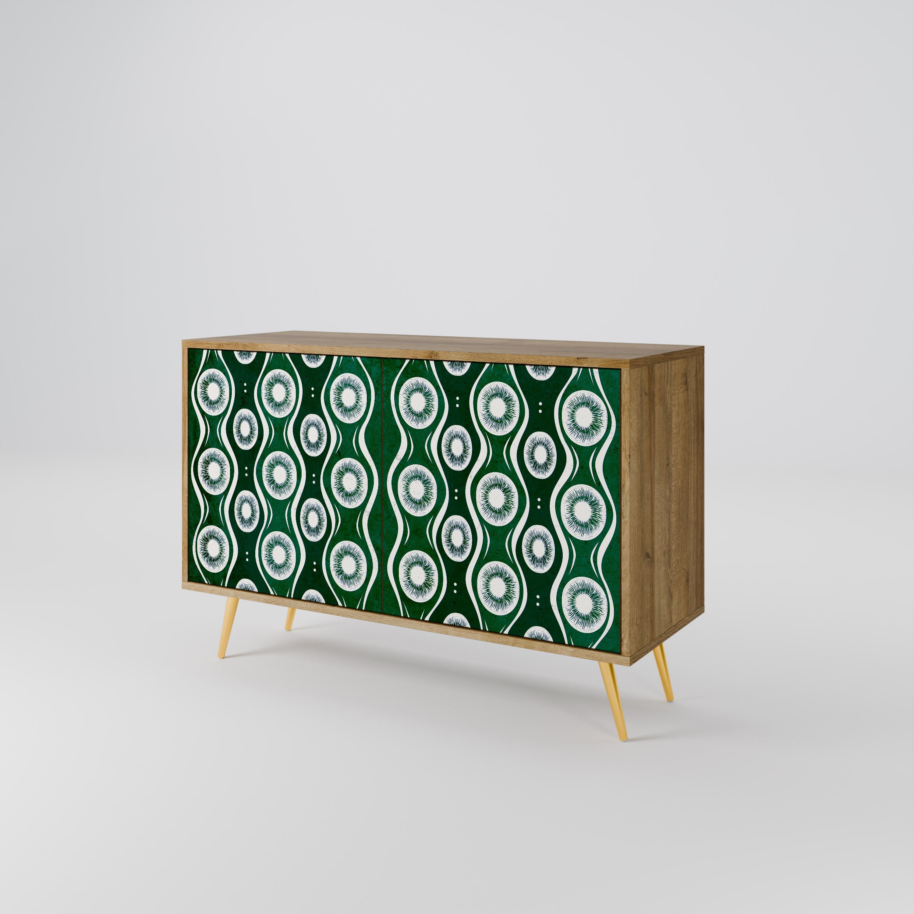 GREEN EYES 2-Door Sideboard in Oak Effect