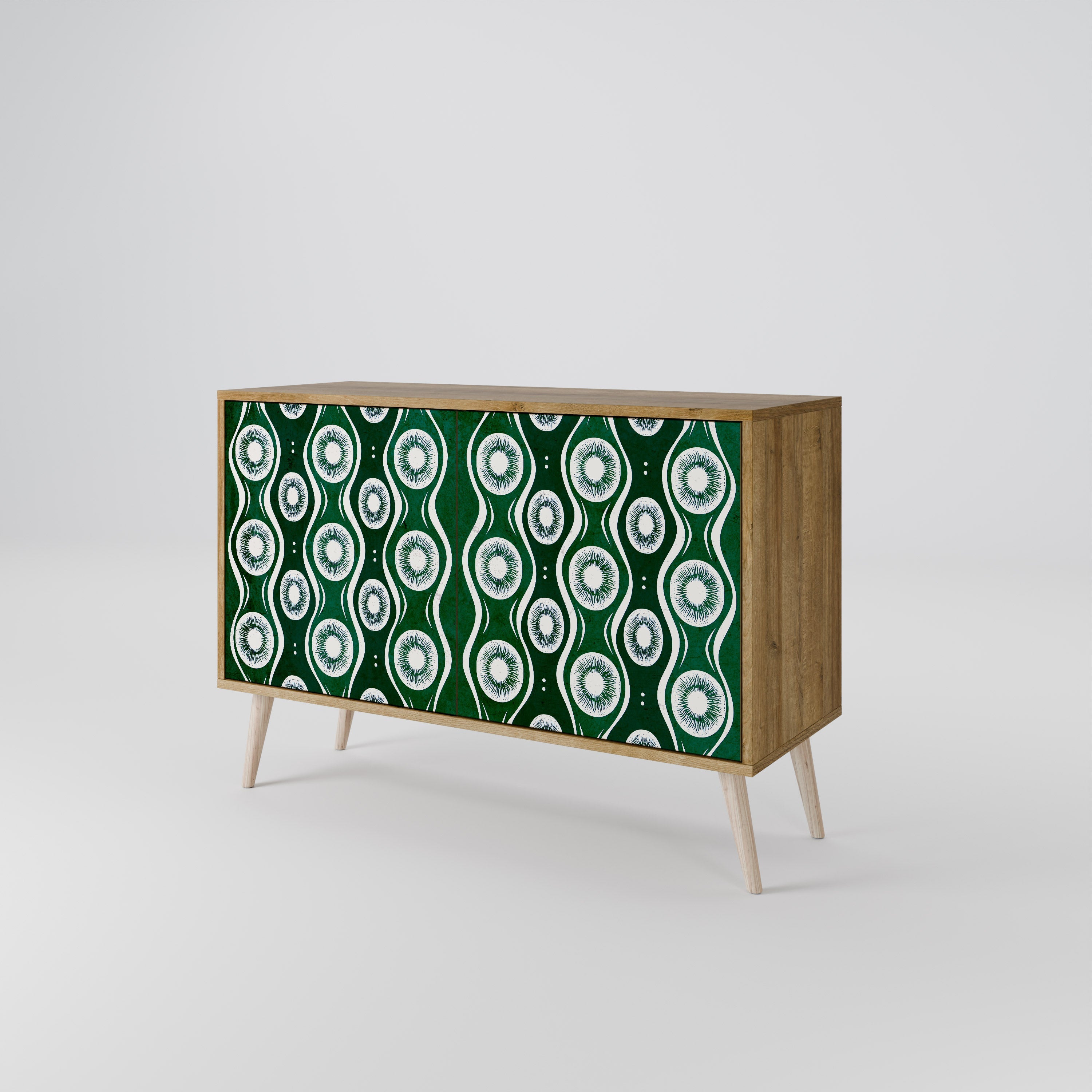 GREEN EYES 2-Door Sideboard in Oak Effect