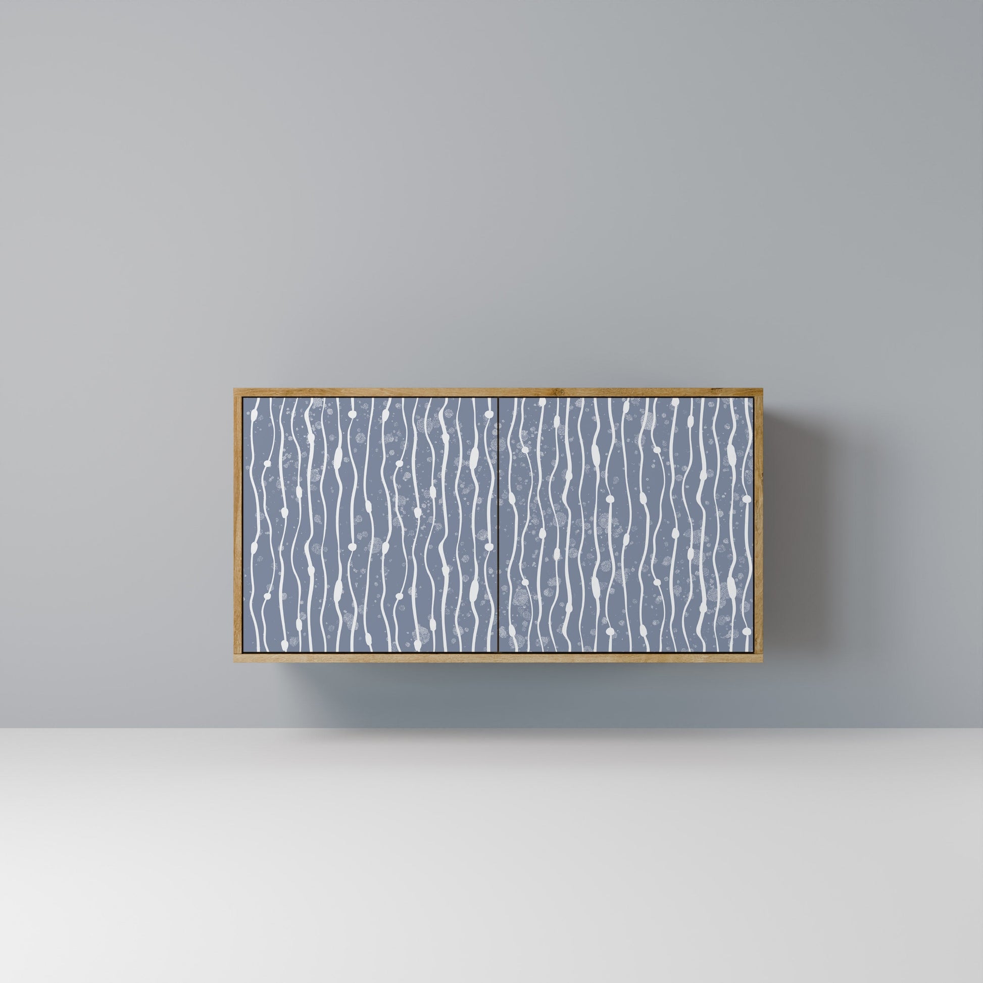 GRAPHITE RAIN 2-Door Sideboard in Oak Effect