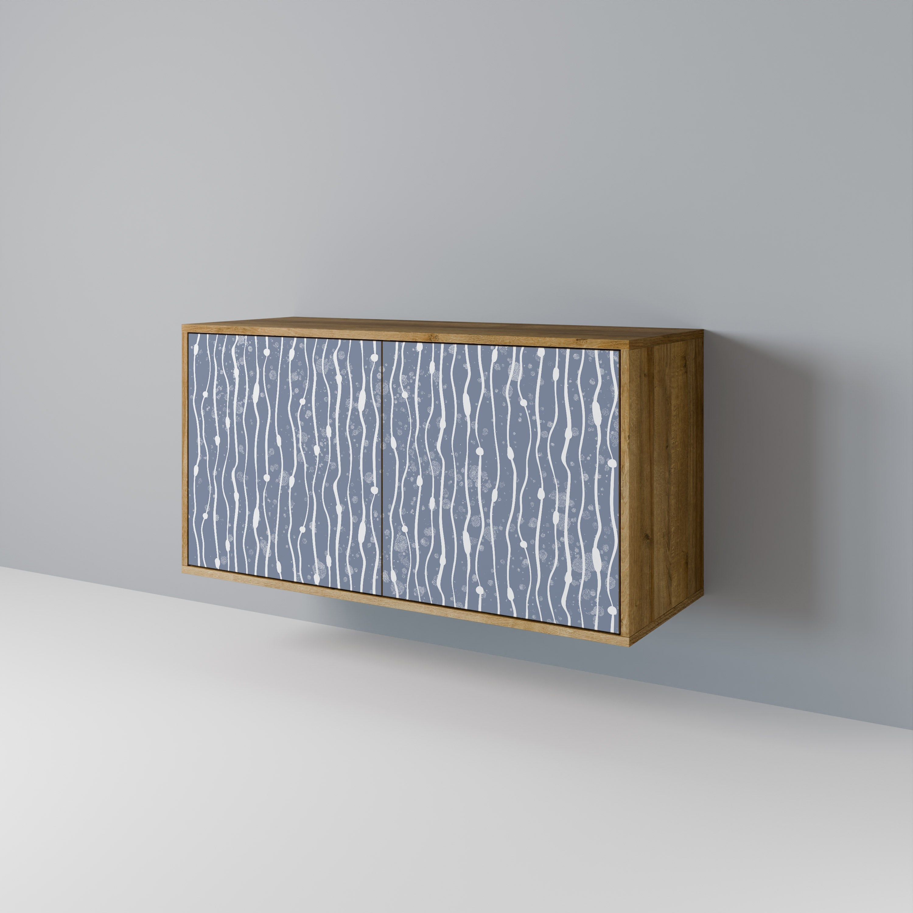 GRAPHITE RAIN 2-Door Sideboard in Oak Effect