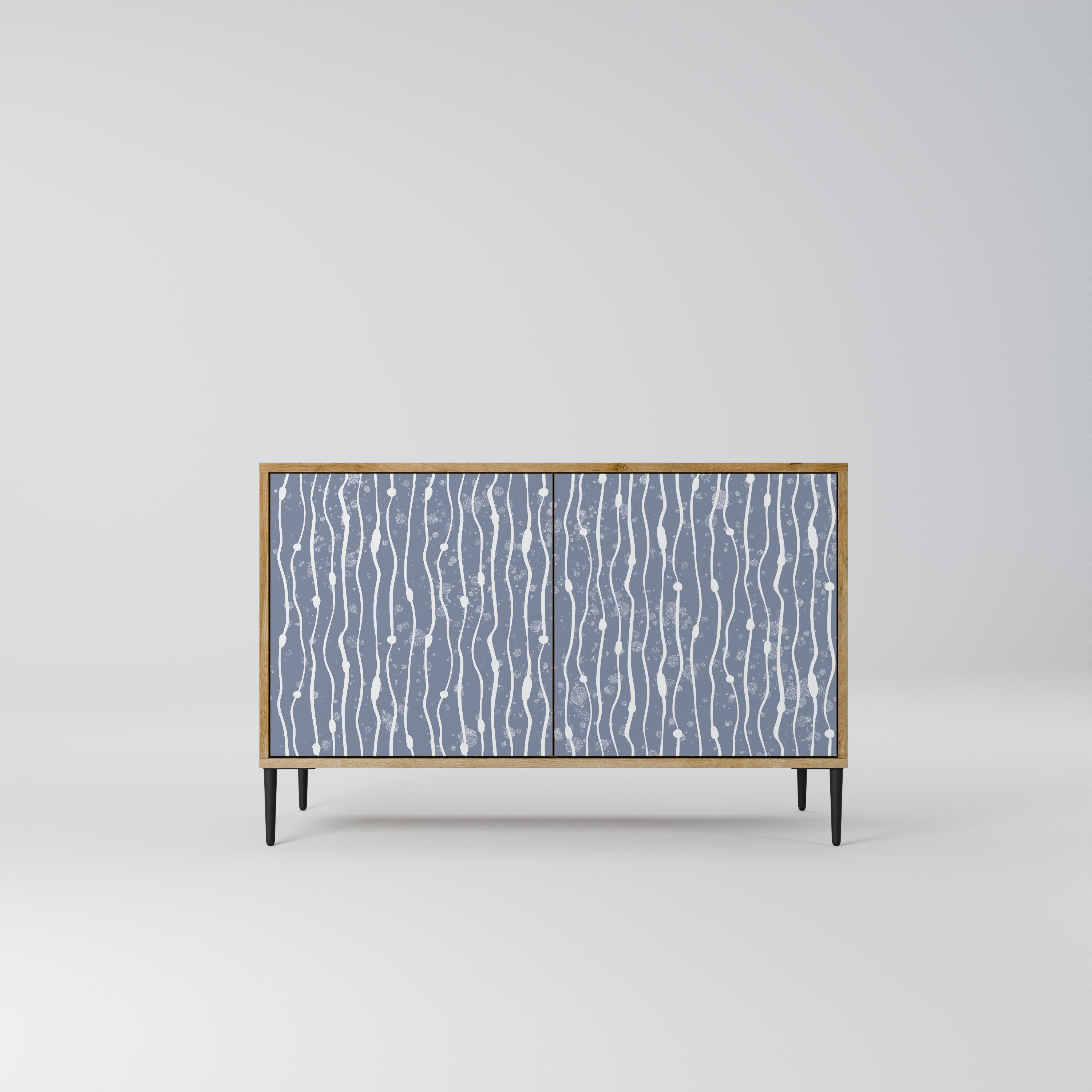 GRAPHITE RAIN 2-Door Sideboard in Oak Effect