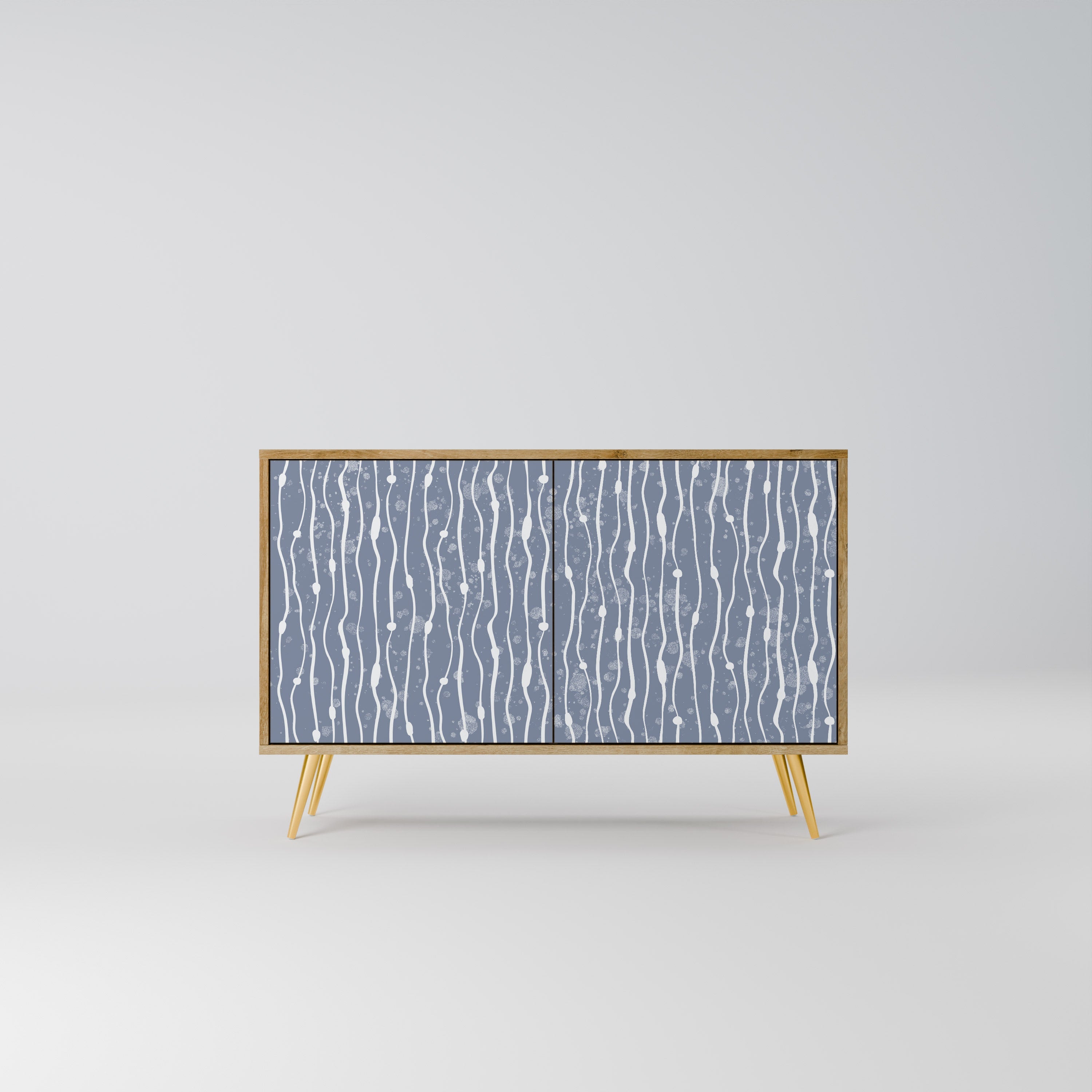 GRAPHITE RAIN 2-Door Sideboard in Oak Effect