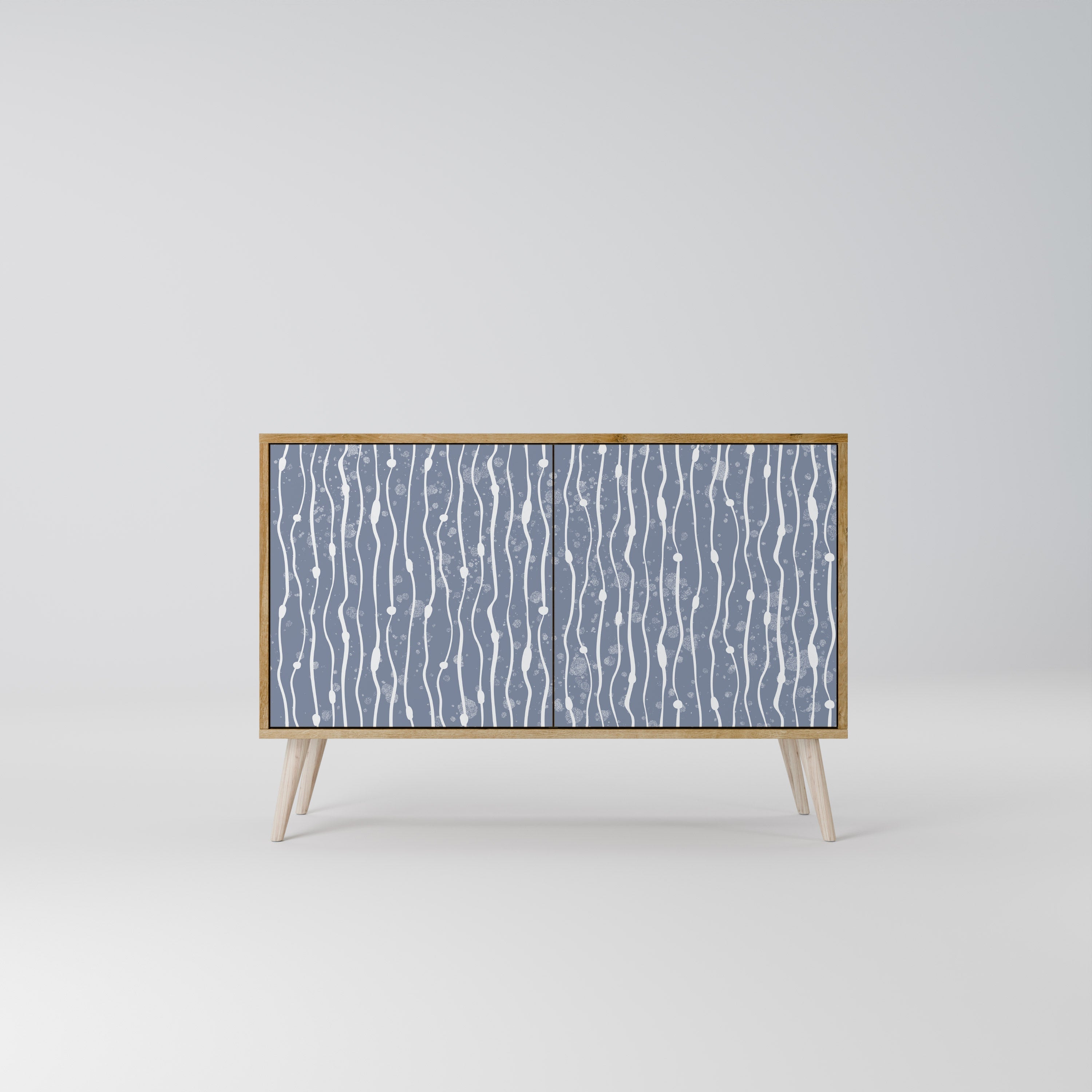 GRAPHITE RAIN 2-Door Sideboard in Oak Effect