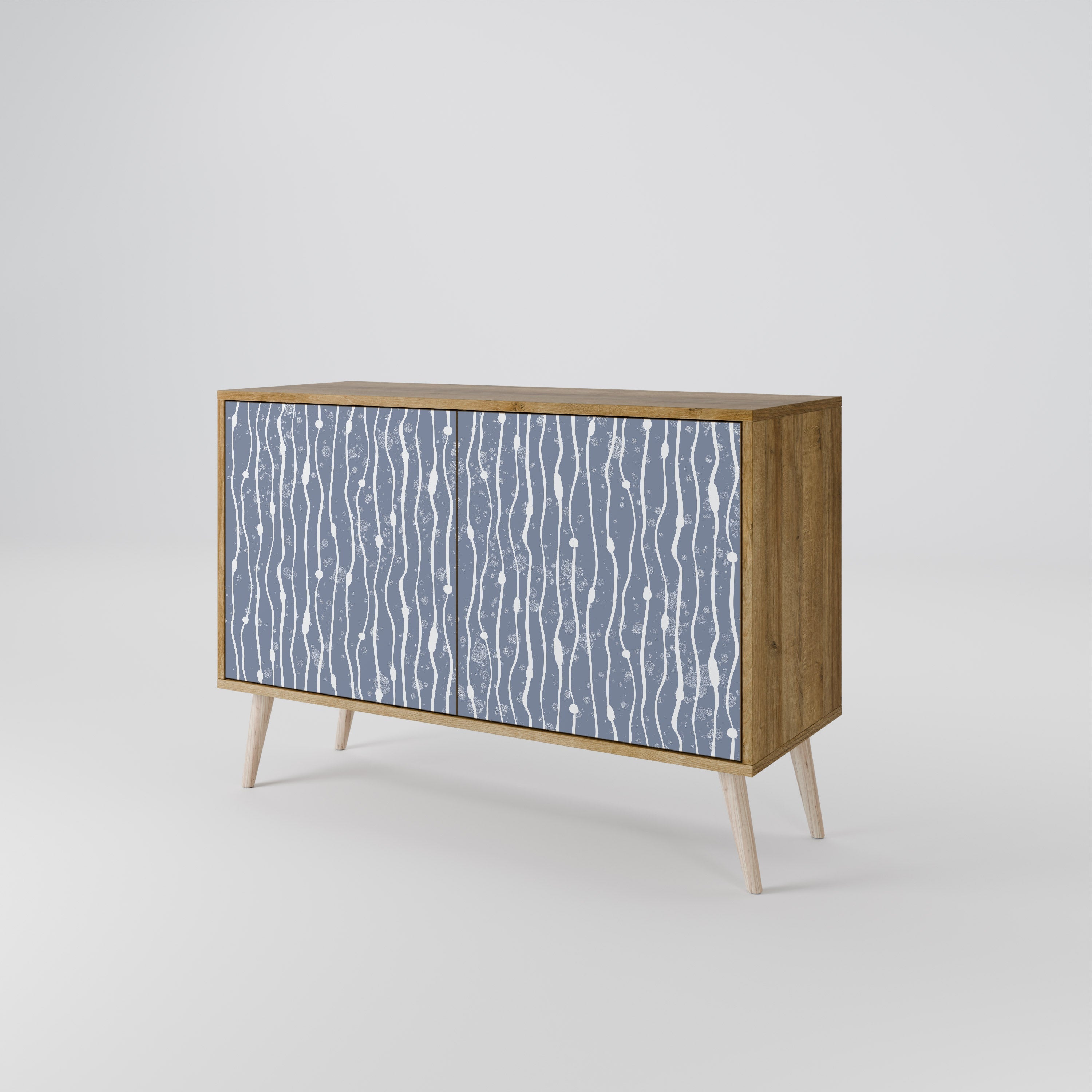GRAPHITE RAIN 2-Door Sideboard in Oak Effect