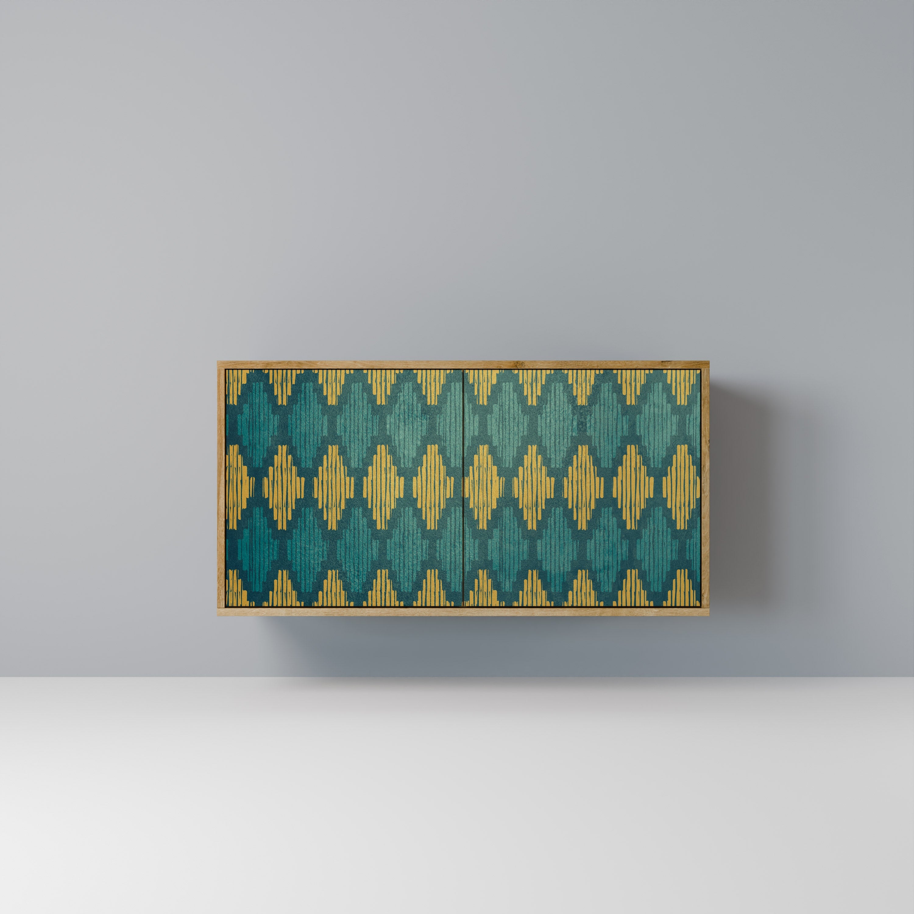 POLYGONS 2-Door Sideboard in Oak Effect