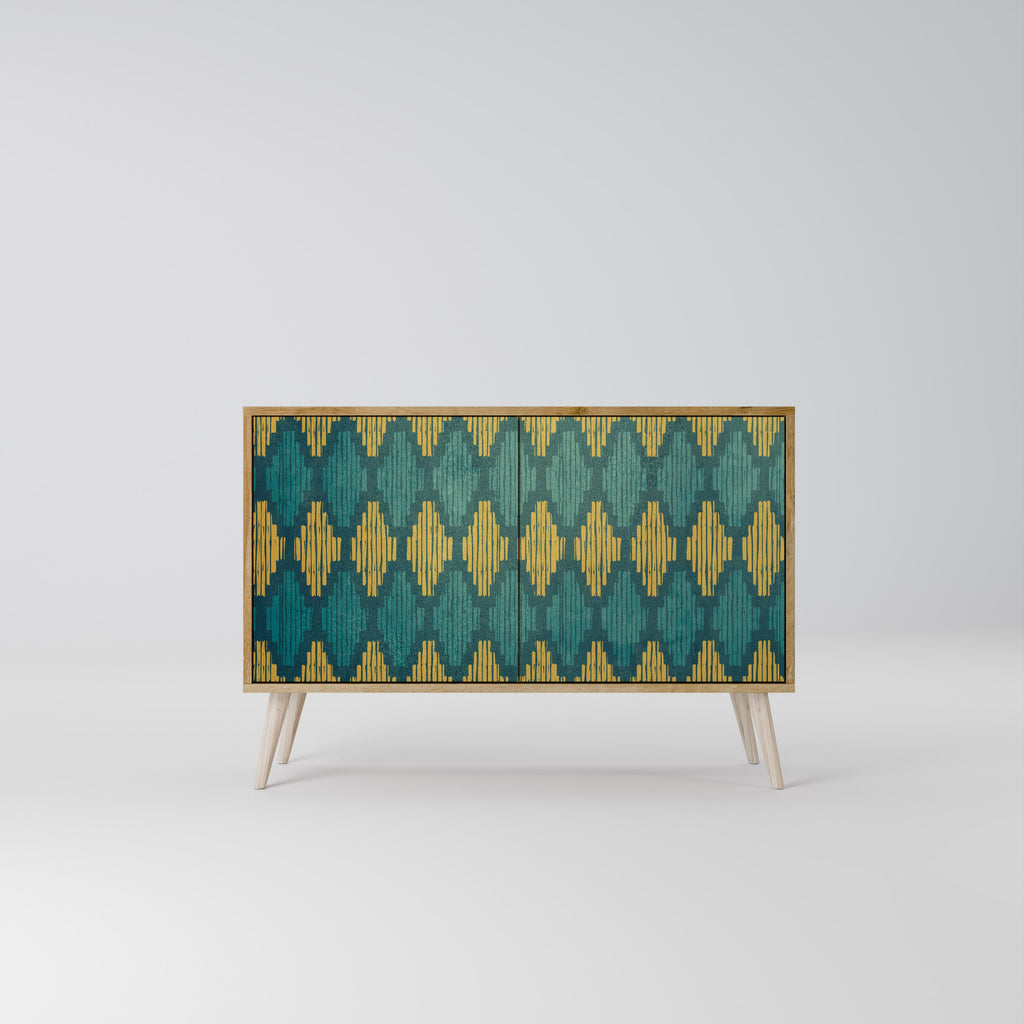 POLYGONS 2-Door Sideboard in Oak Effect