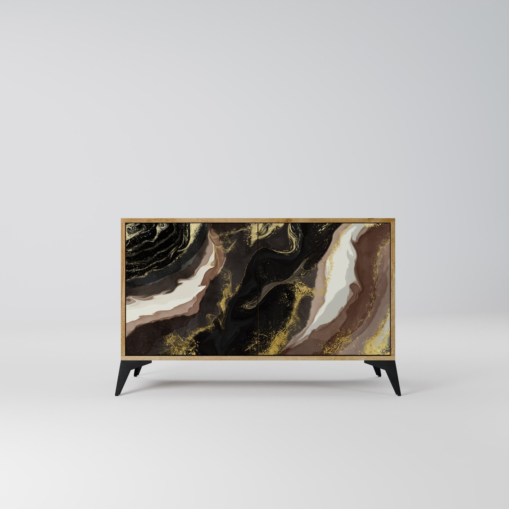 GOLD DUST 2-Door Sideboard in Oak Effect