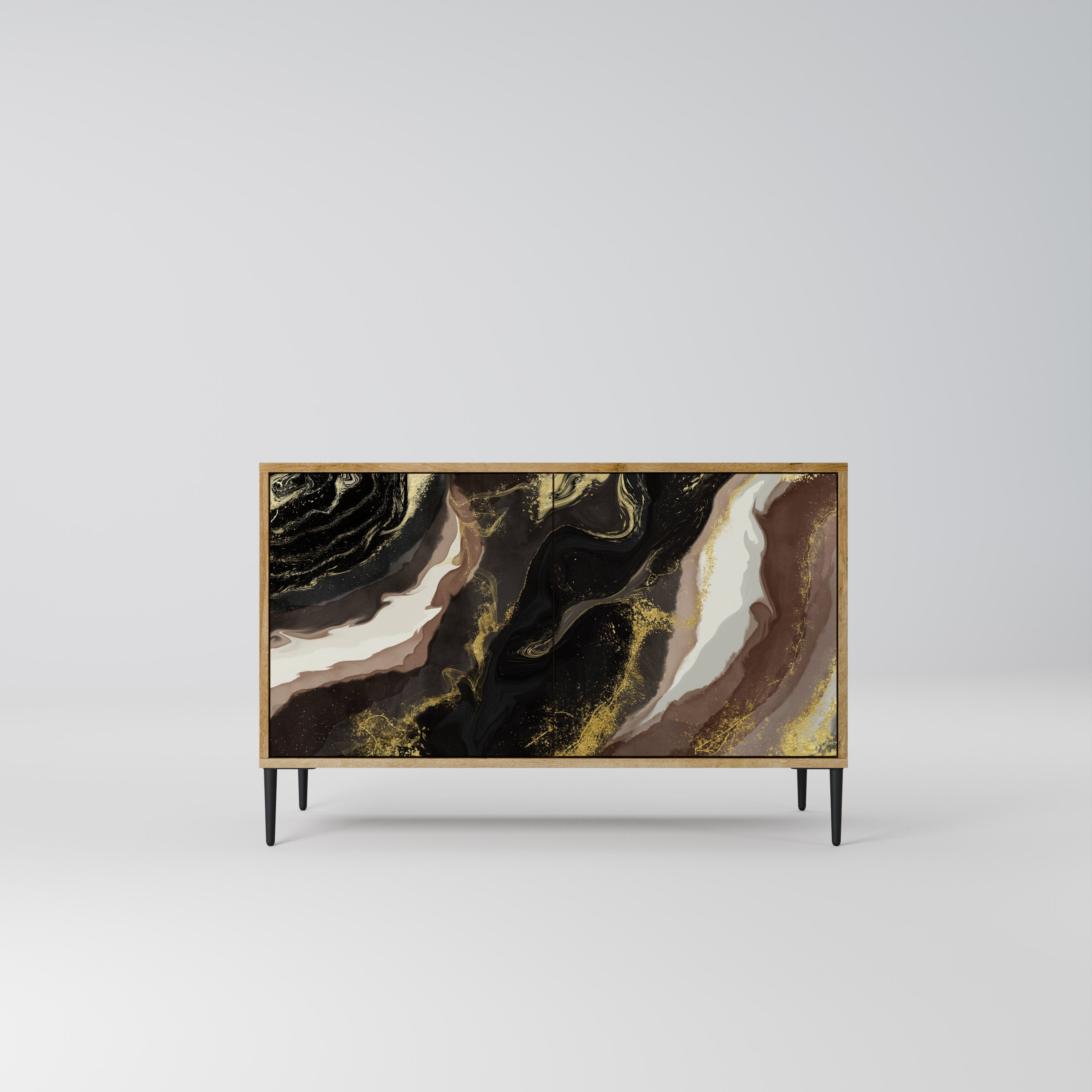 GOLD DUST 2-Door Sideboard in Oak Effect