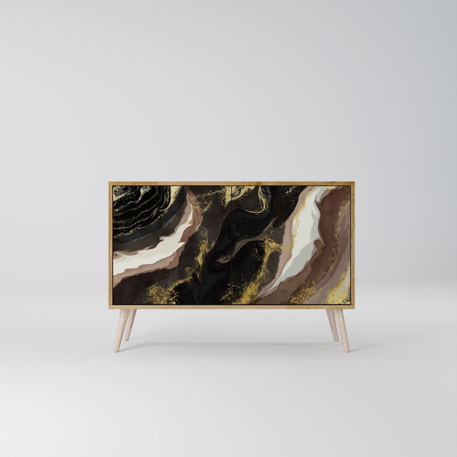GOLD DUST 2-Door Sideboard in Oak Effect