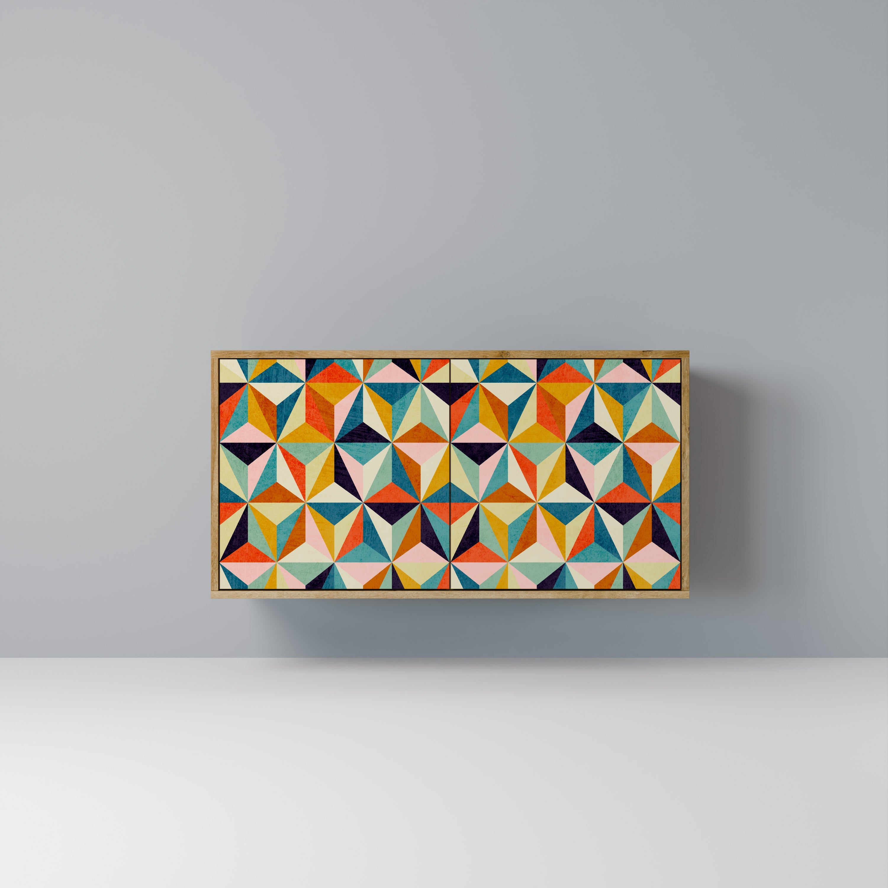 TESSELATE TREASURES 2-Door Sideboard in Oak Effect