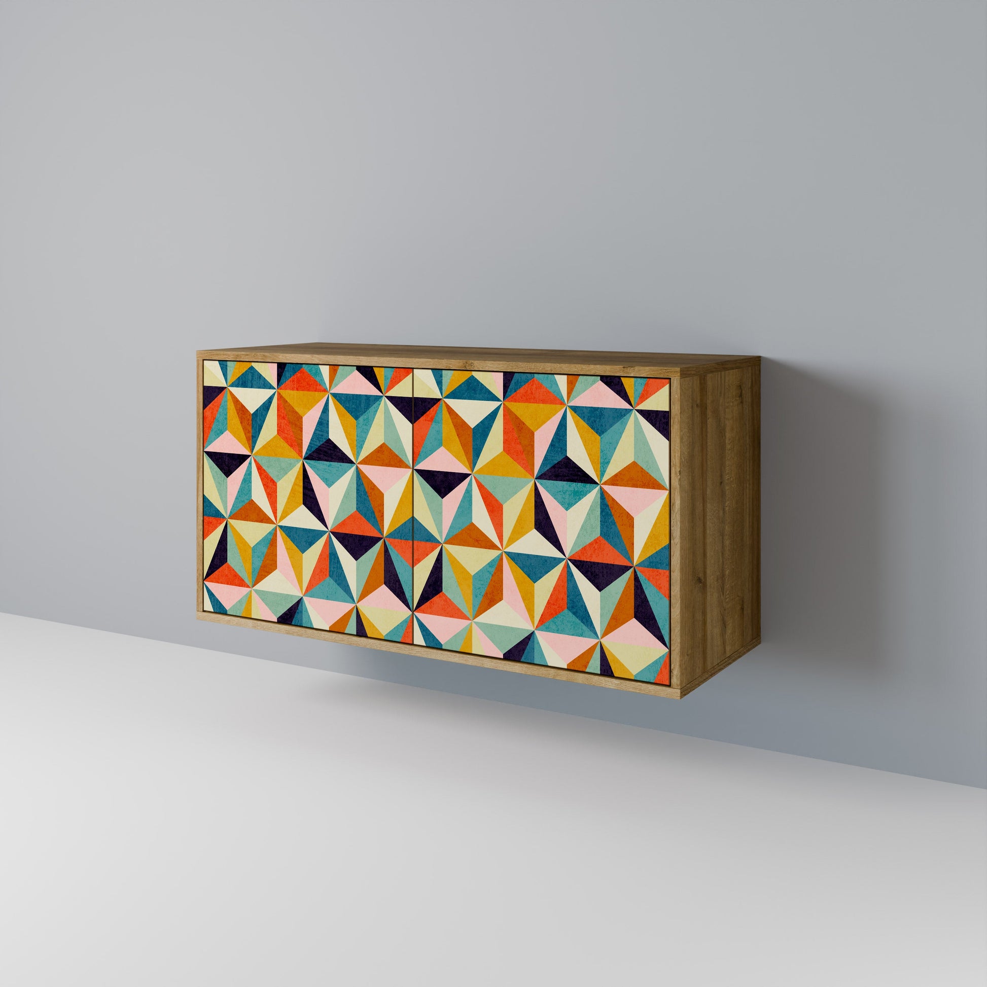 TESSELATE TREASURES 2-Door Sideboard in Oak Effect
