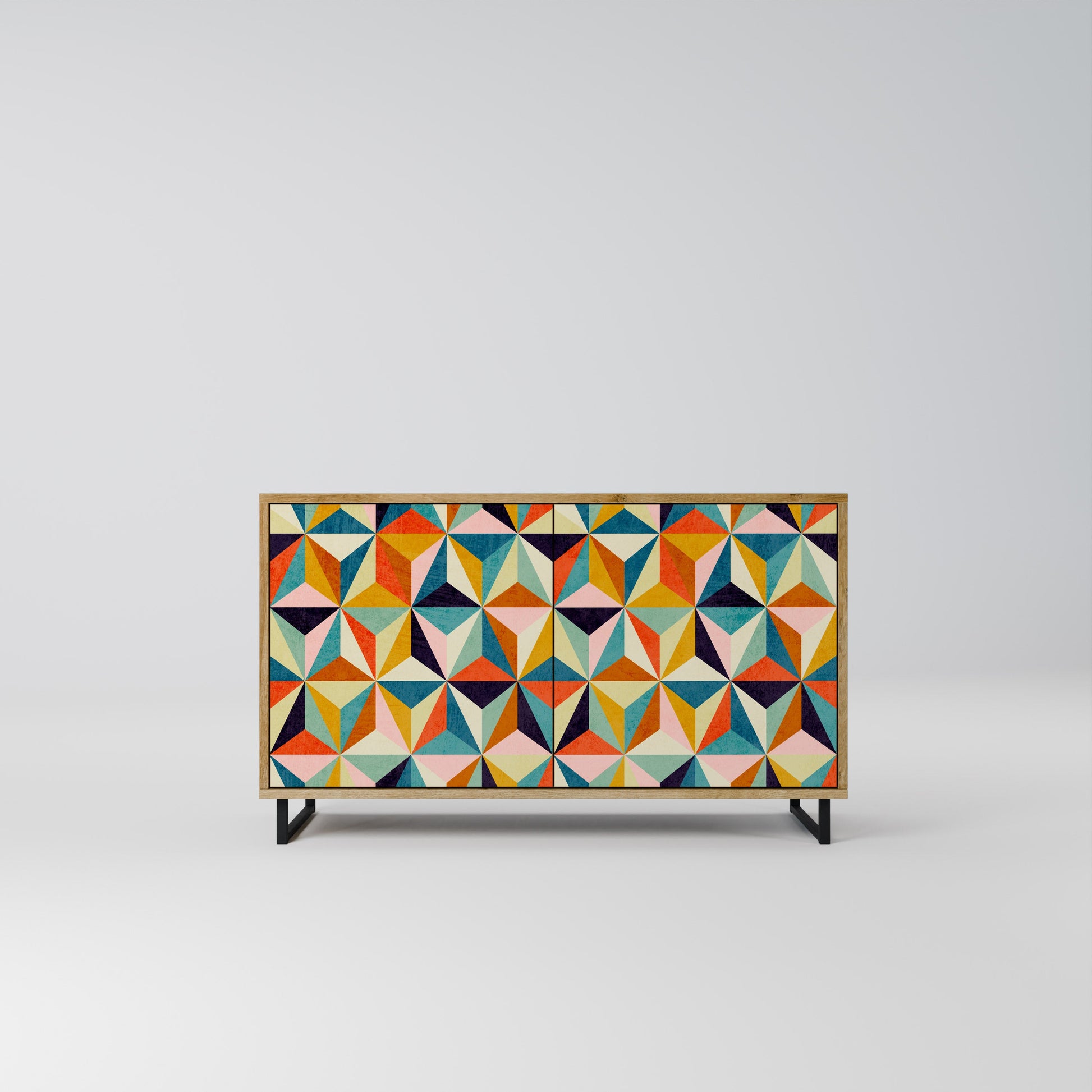 TESSELATE TREASURES 2-Door Sideboard in Oak Effect