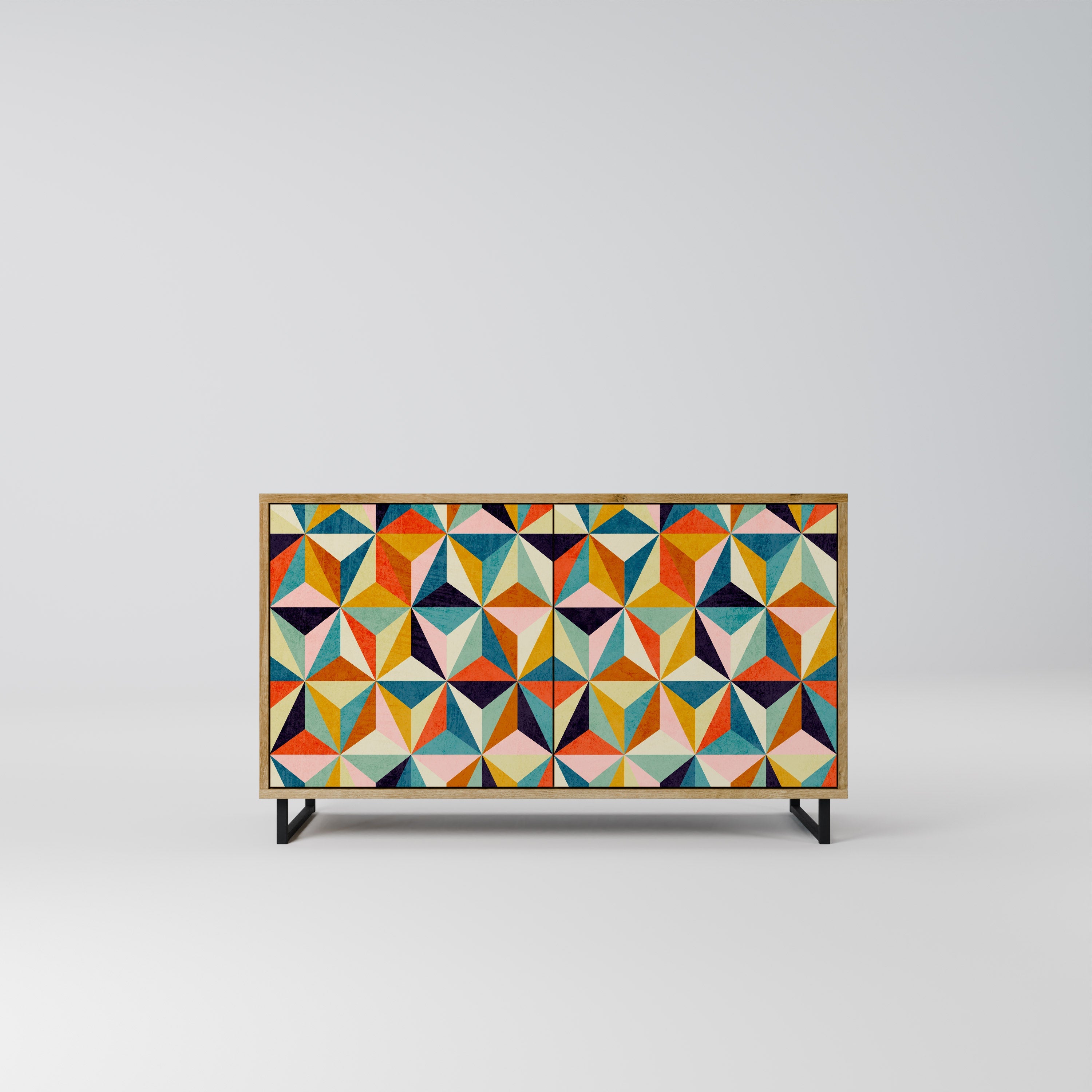 TESSELATE TREASURES 2-Door Sideboard in Oak Effect