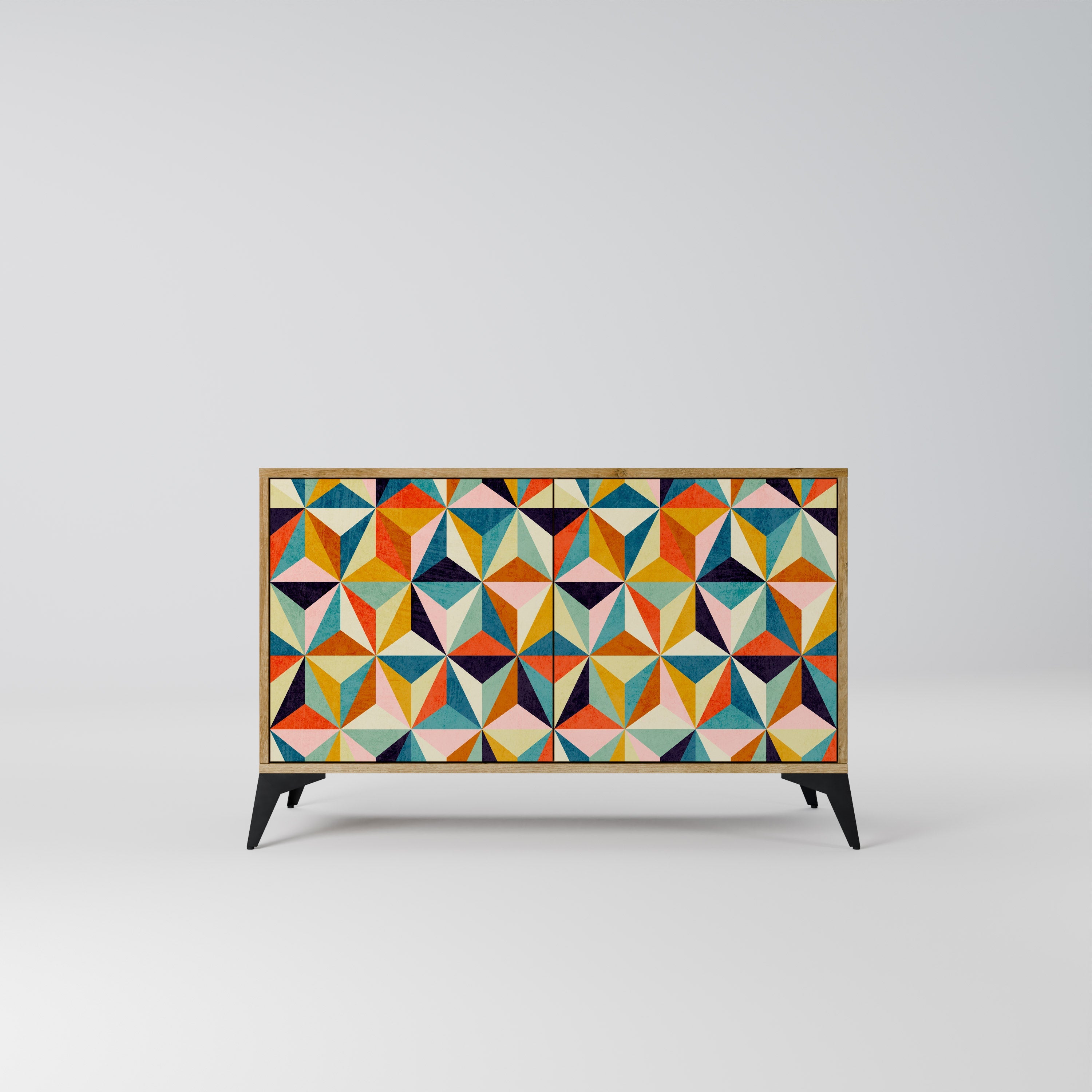 TESSELATE TREASURES 2-Door Sideboard in Oak Effect