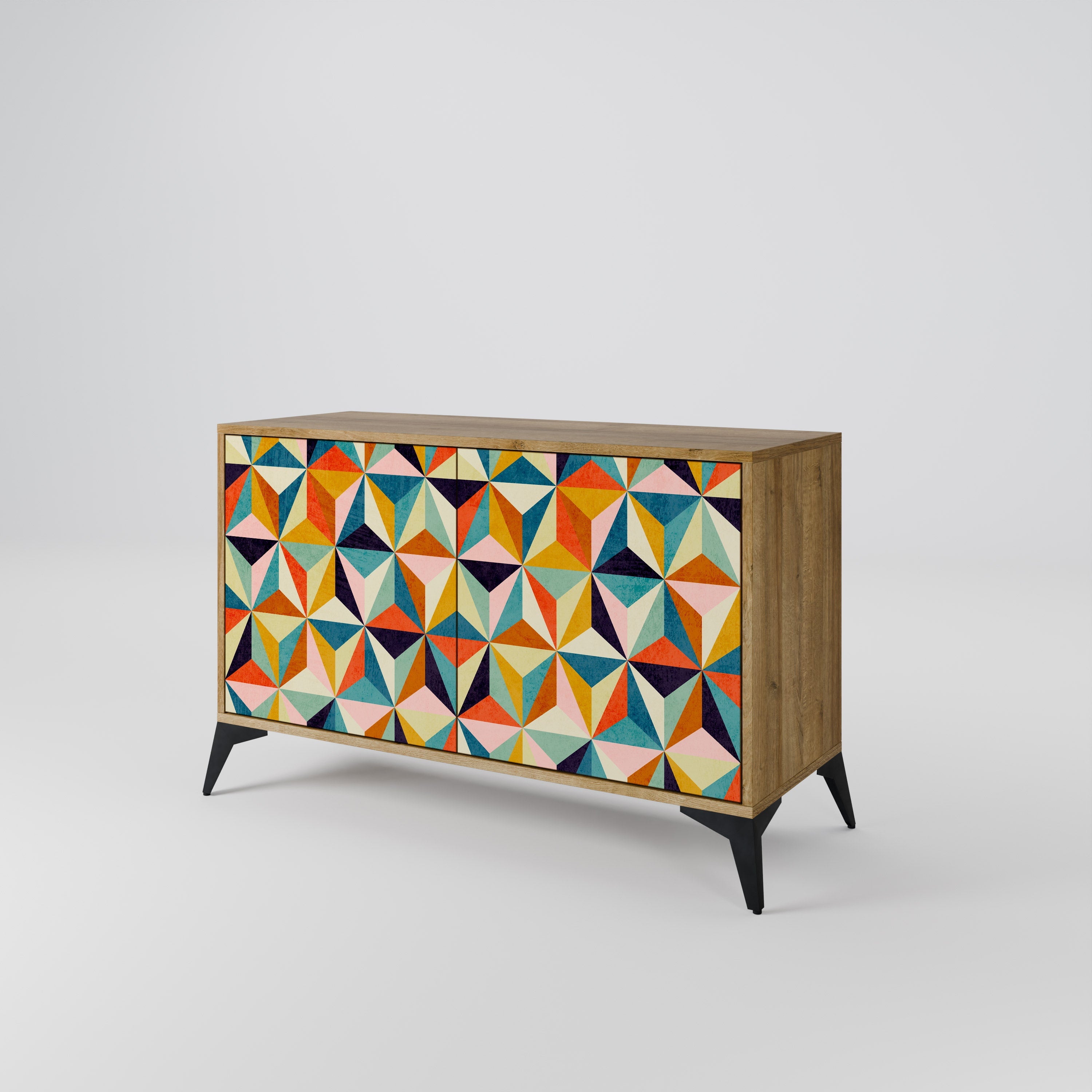 TESSELATE TREASURES 2-Door Sideboard in Oak Effect