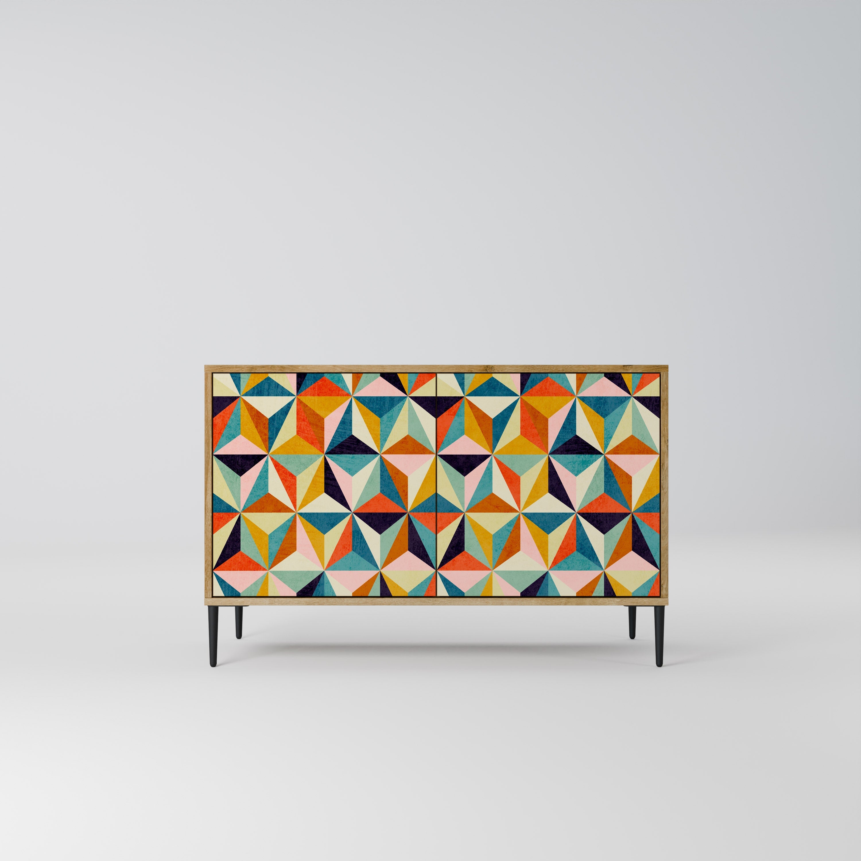 TESSELATE TREASURES 2-Door Sideboard in Oak Effect