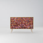 PAINTED SQUARES 2-Door Sideboard