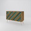 PAINTED SQUARES MIX 2-Door Sideboard