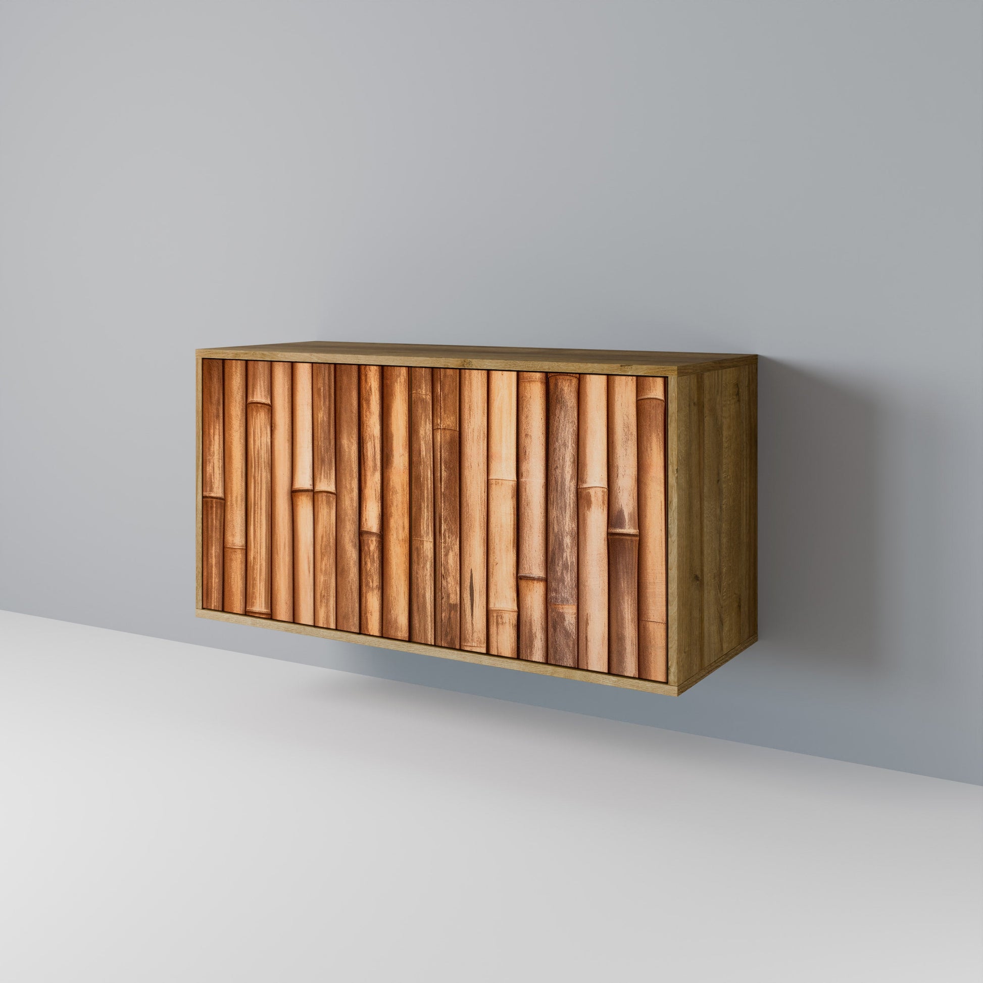 NATURAL WOOD 2-Door Sideboard in Oak Effect