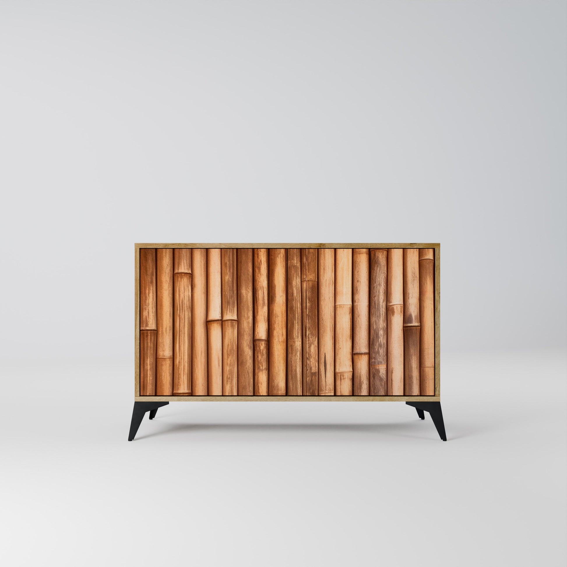 NATURAL WOOD 2-Door Sideboard in Oak Effect