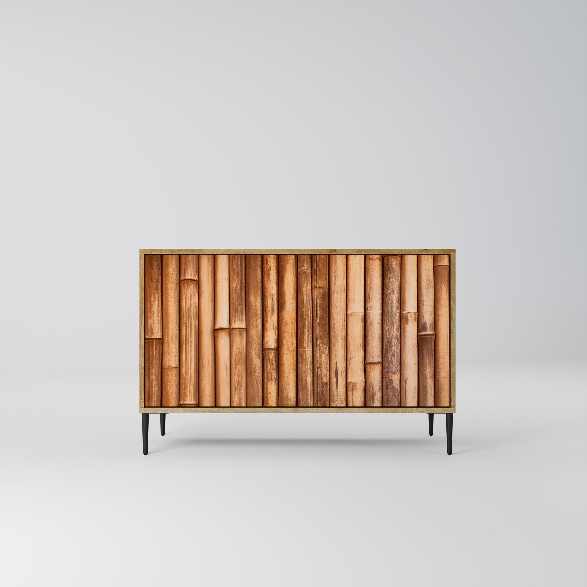 NATURAL WOOD 2-Door Sideboard in Oak Effect