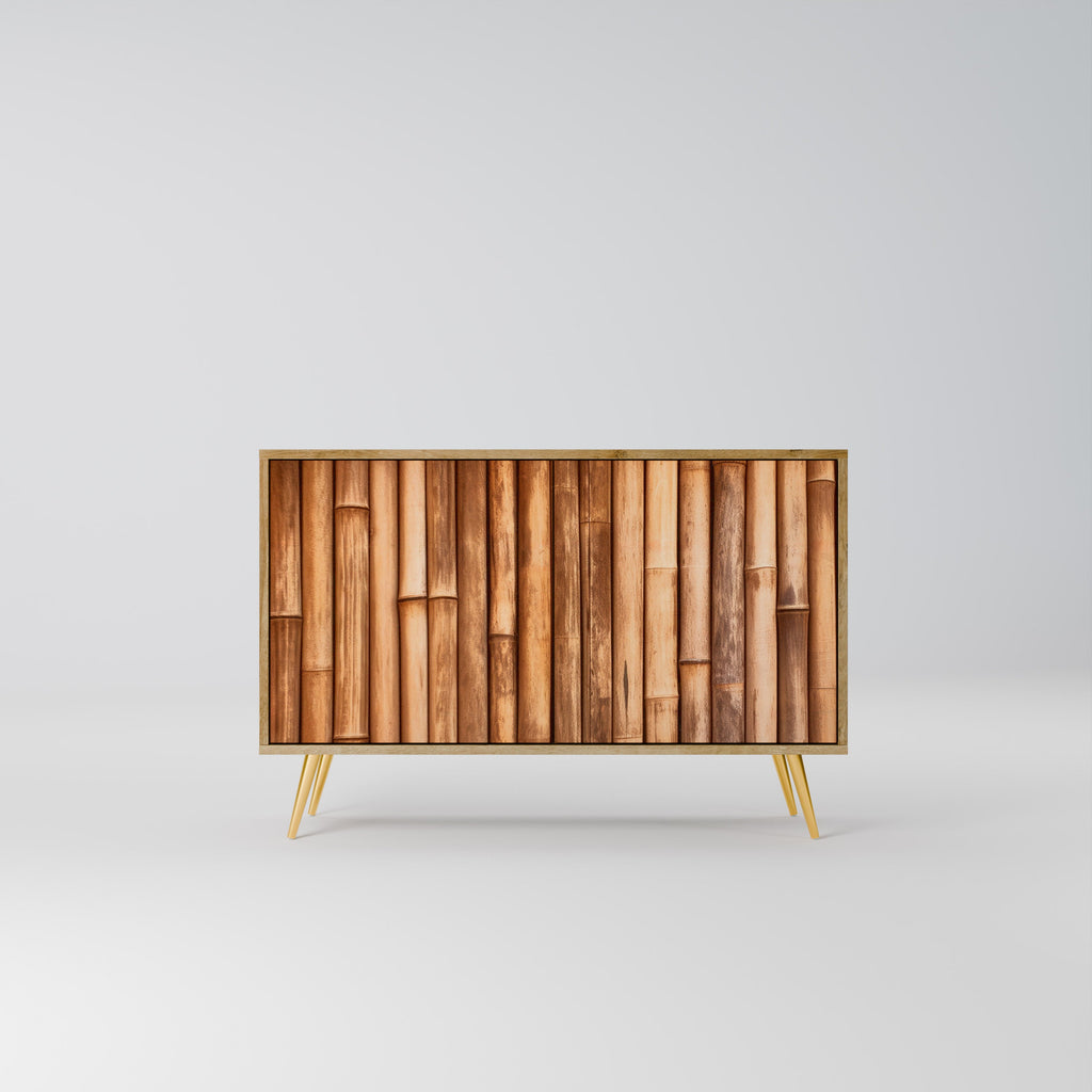 NATURAL WOOD 2-Door Sideboard in Oak Effect