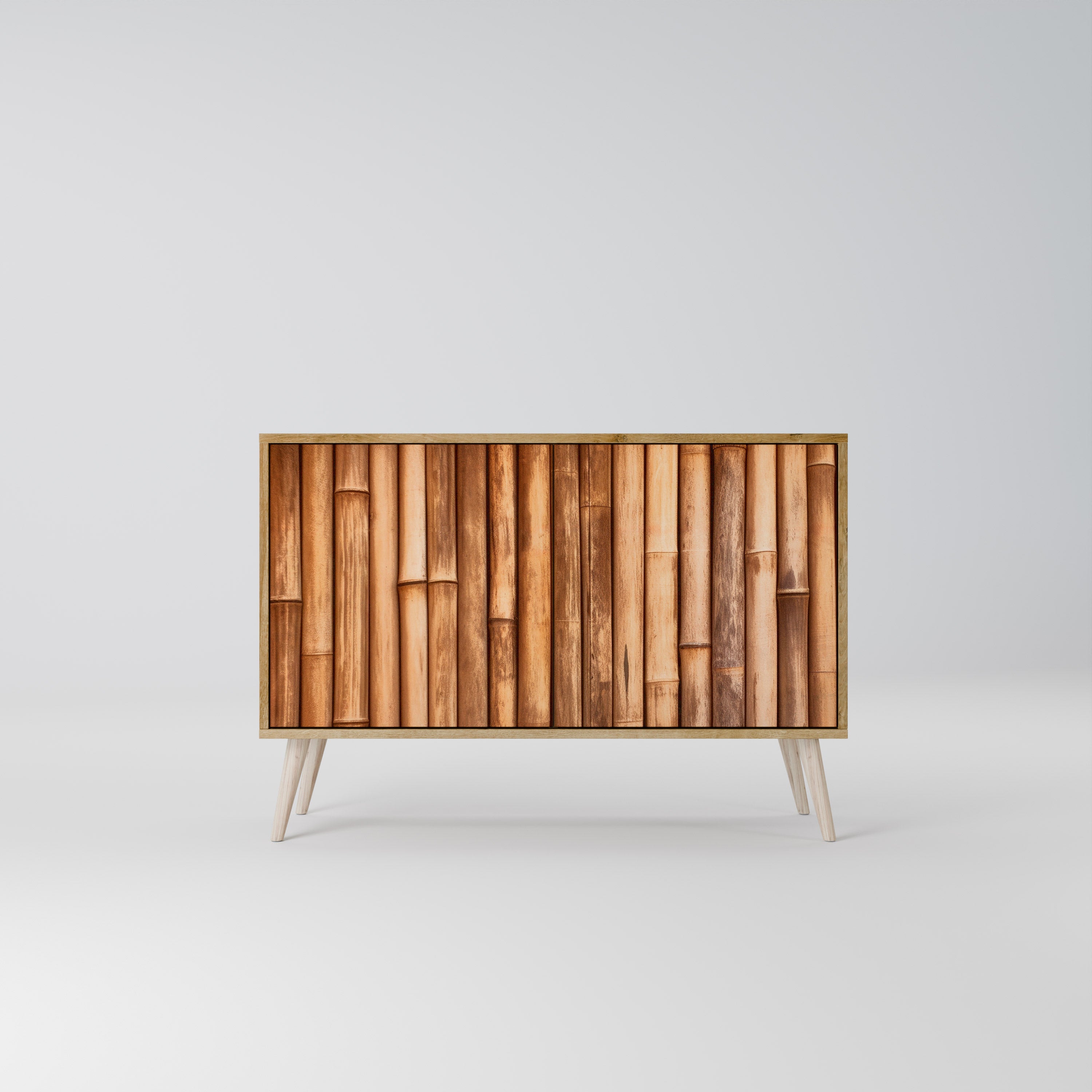 NATURAL WOOD 2-Door Sideboard in Oak Effect